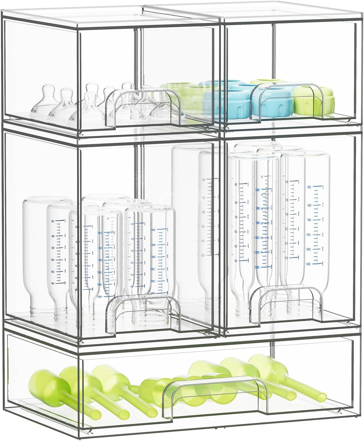 SpaceAid Organizador de almacenamiento de botellas para bebé, conte...
