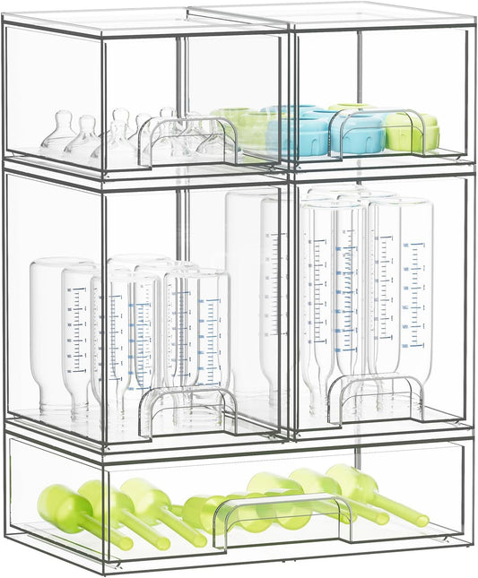 SpaceAid Organizador de almacenamiento de botellas para bebé, conte...