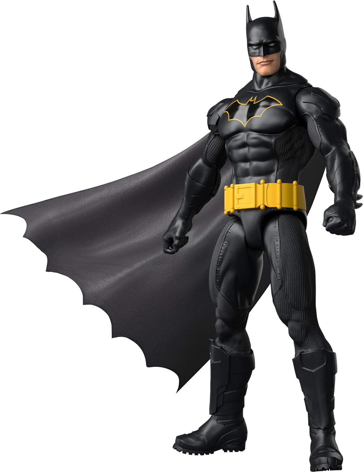 Mattel DC - Figura de acción de Batman de 12 pulgadas, traje negro...