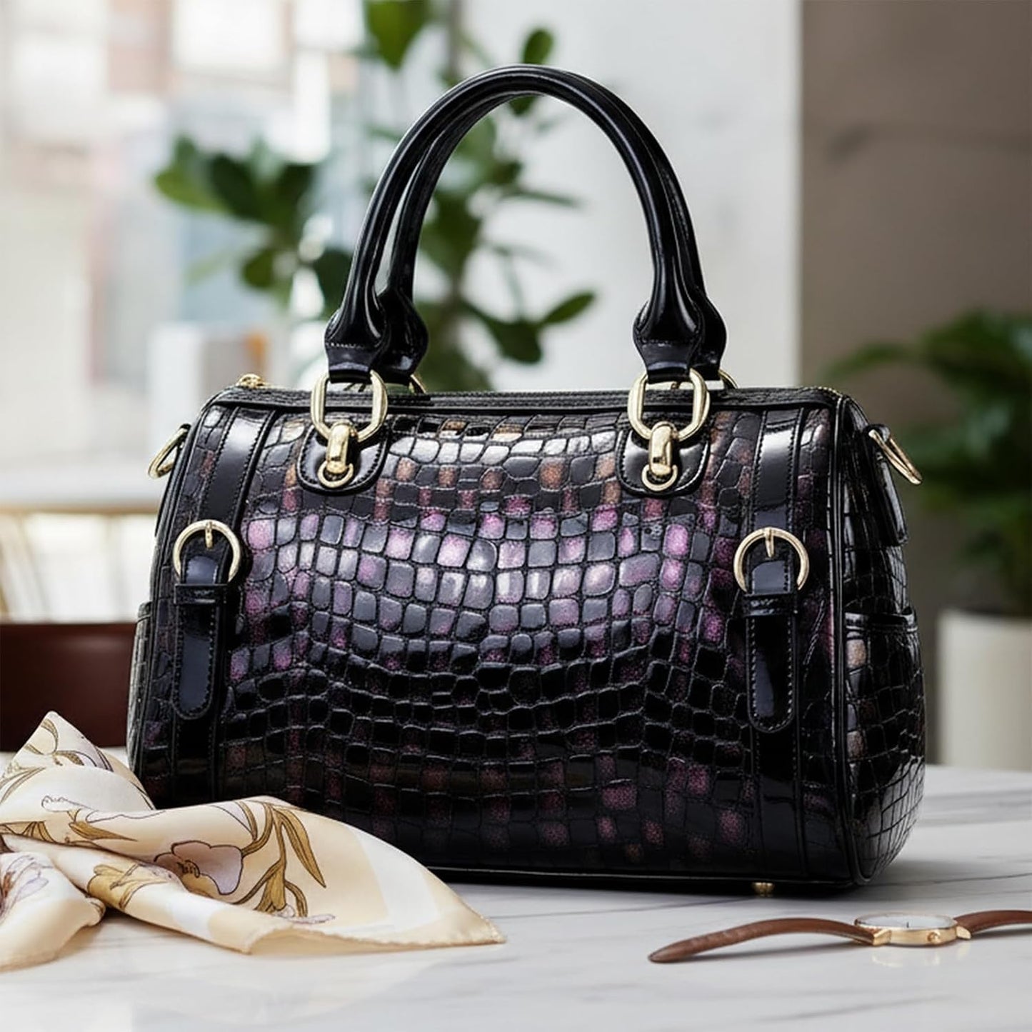 FEIMINA Monederos de cuero genuino para mujer, bolsos de diseñador...