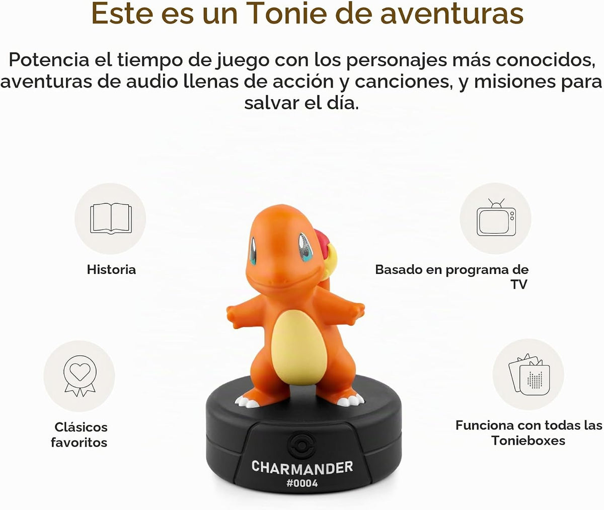 Tonies Charmander - Figura de juguete de audio de Pokémon