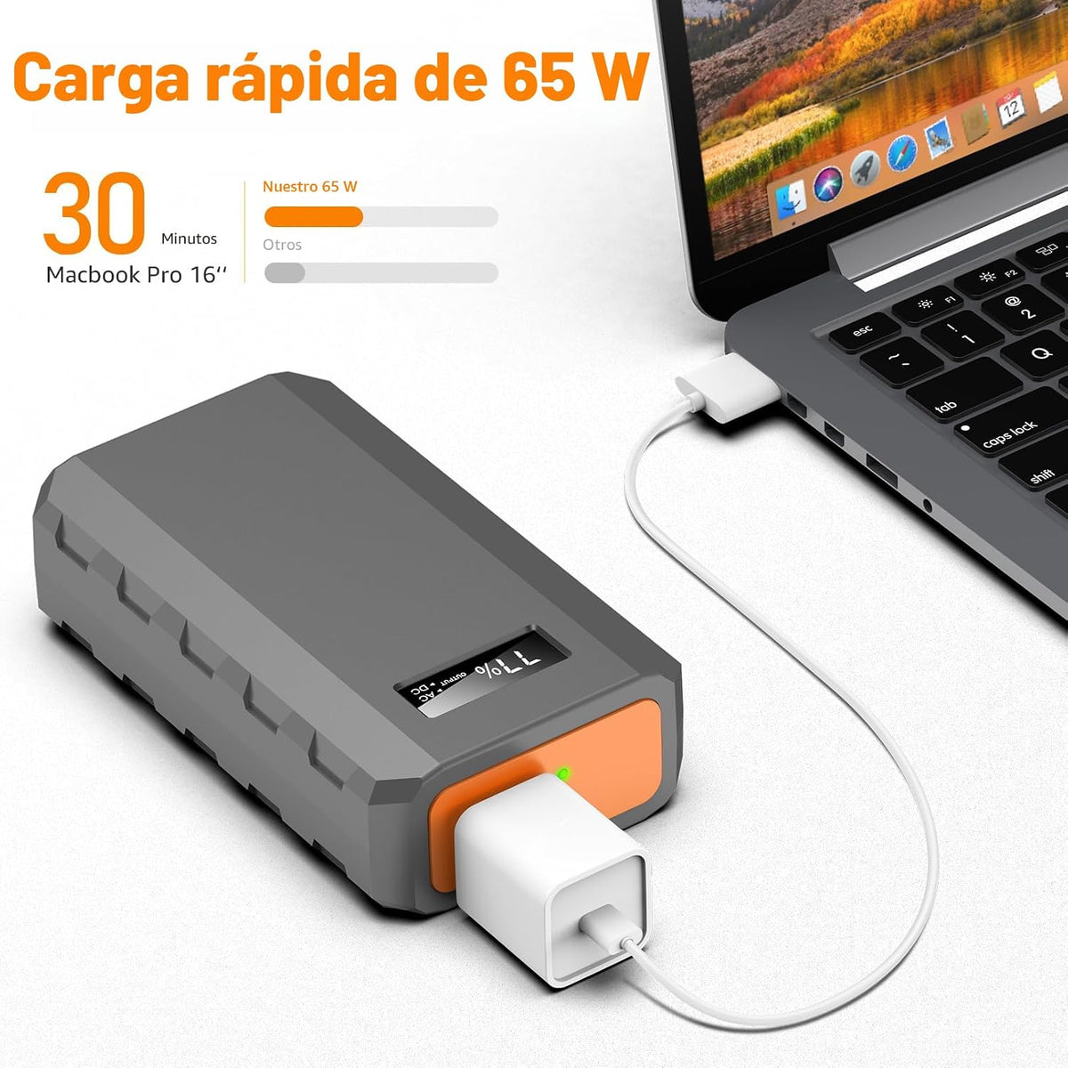 SinKeu Cargador portátil de teléfono portátil de 23,400 mAh\/86,58...