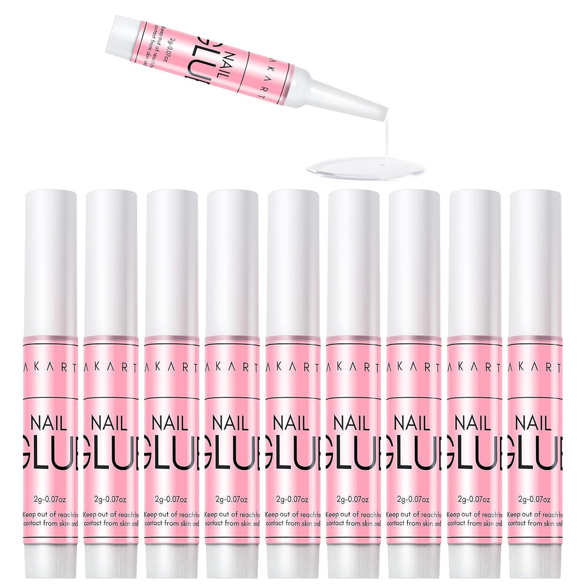 Makartt Pegamento de uñas súper fuerte para uñas acrílicas, uñas a...