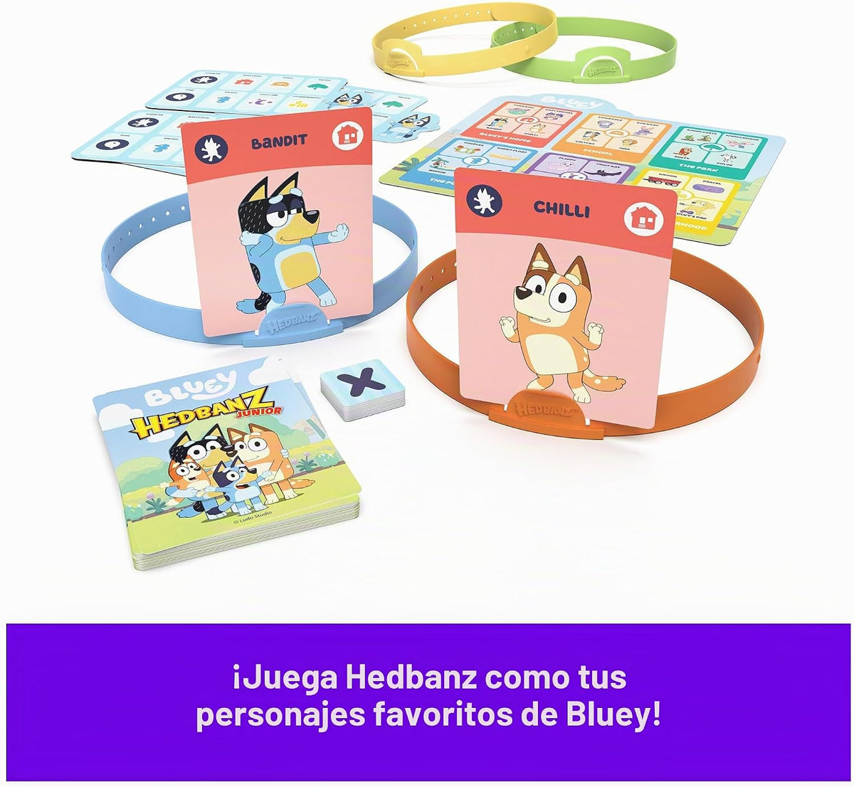 Spin Master Games Bluey Hedbanz Jr. Juego de mesa para familias | E...