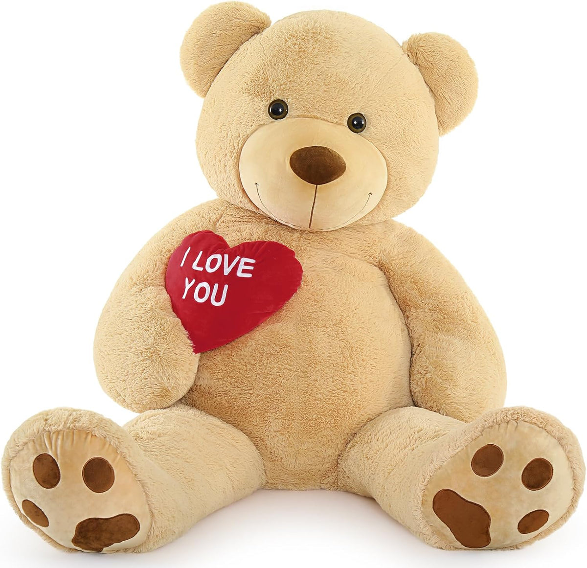MaoGoLan - Oso de peluche gigante de 6 pies, corazón rojo grande, o...