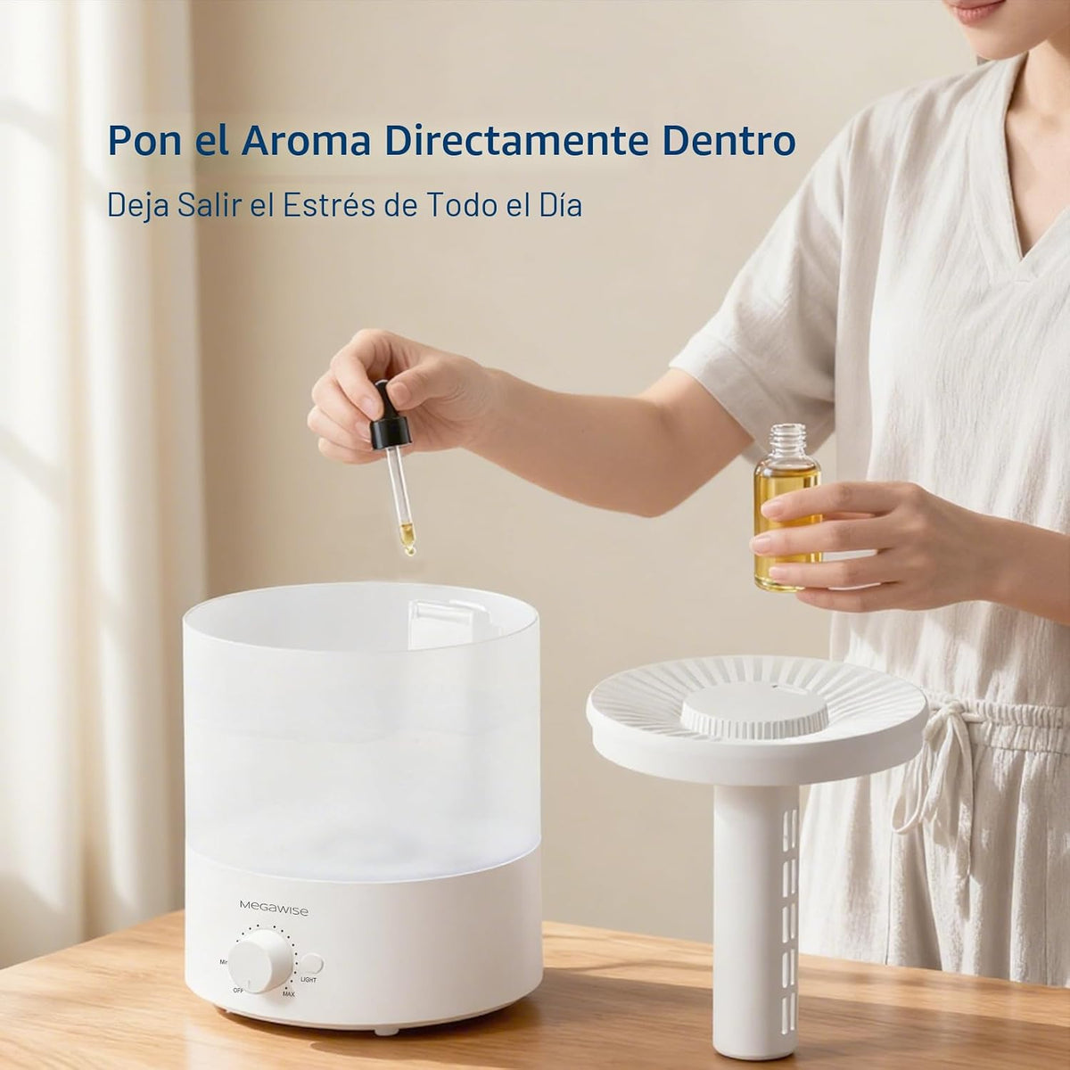 MegaWise Humidificador ultrasónico de niebla fría | Funcionamiento...