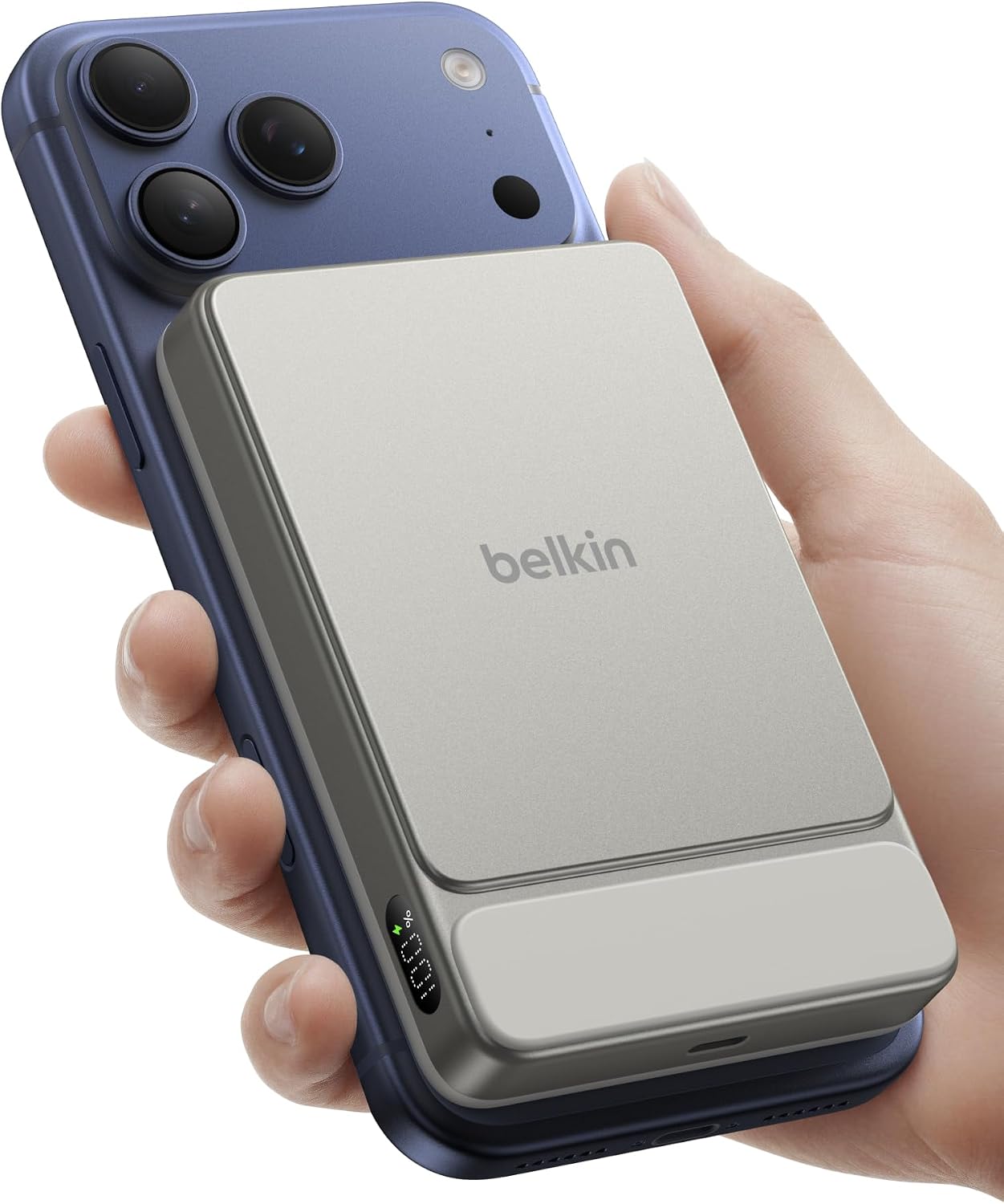 Belkin Cargador portátil, banco de energía magnético delgado de 10,...