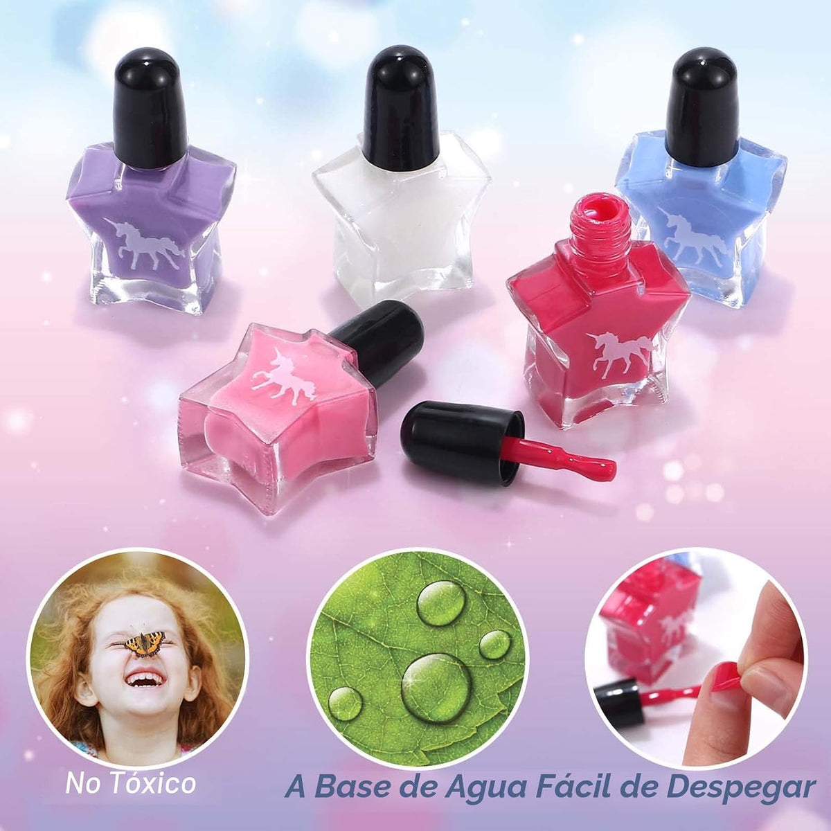 Golray Juego de Esmalte de Uñas para Niñas, Kit de Arte de Uñas Tod...