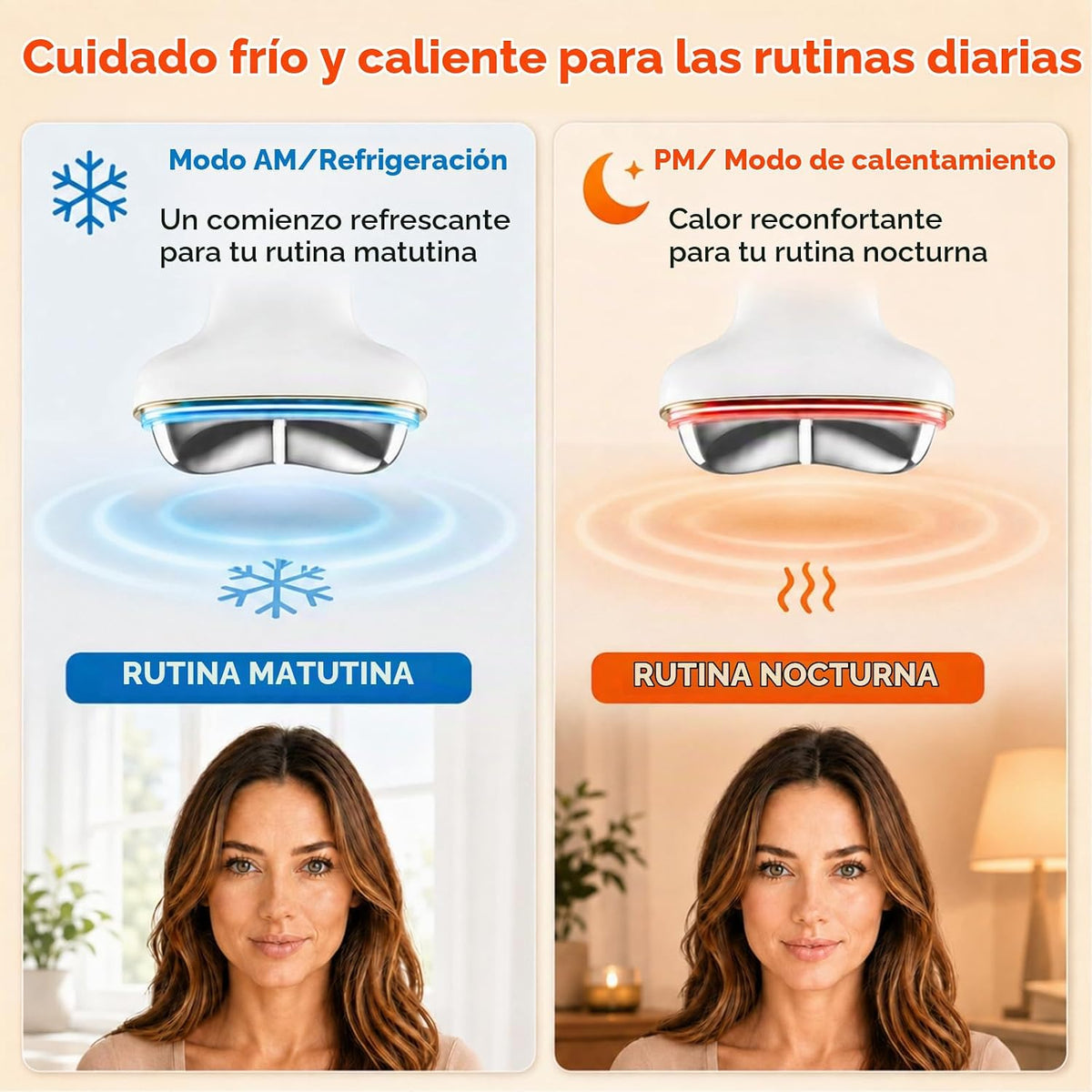 Lalovin Herramienta eléctrica 7 en 1 Gua Sha para esculpir cara frí...