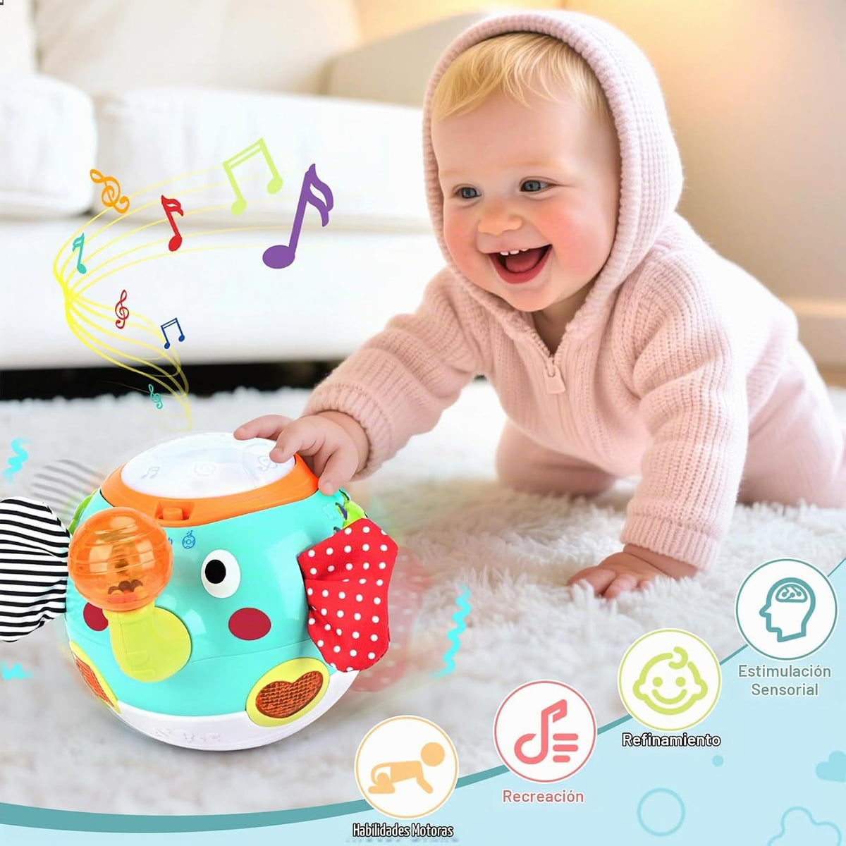 Juguetes para gatear \u2013 Juguetes para bebés de 6 a 12 meses, ju...