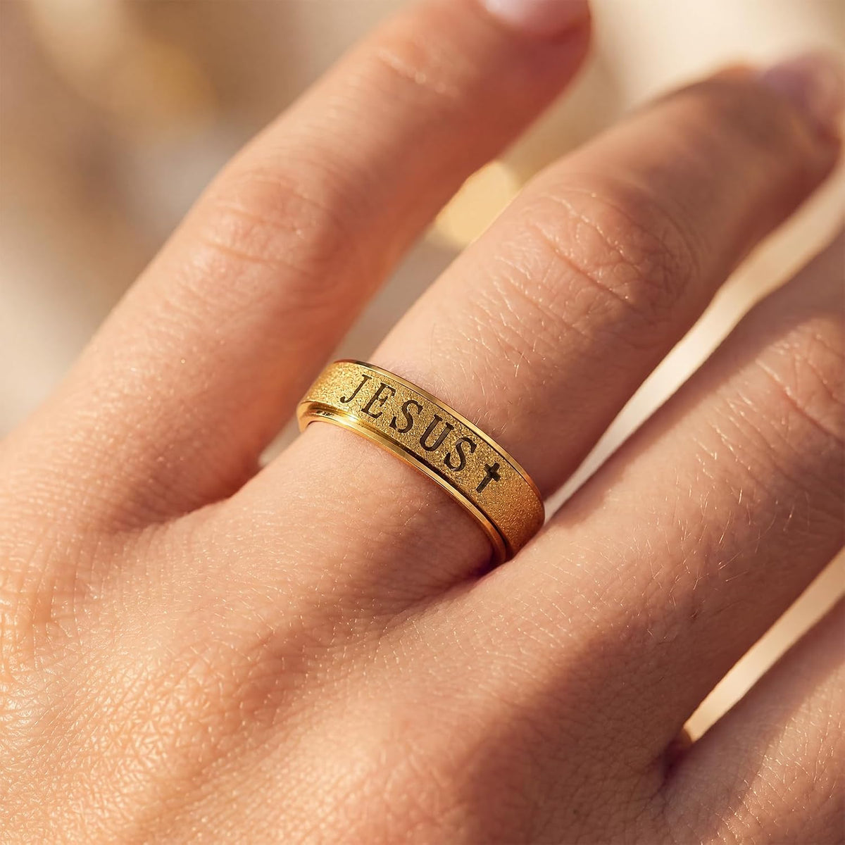 Anillo de ansiedad giratorio para mujeres: juguetes para jugar con...