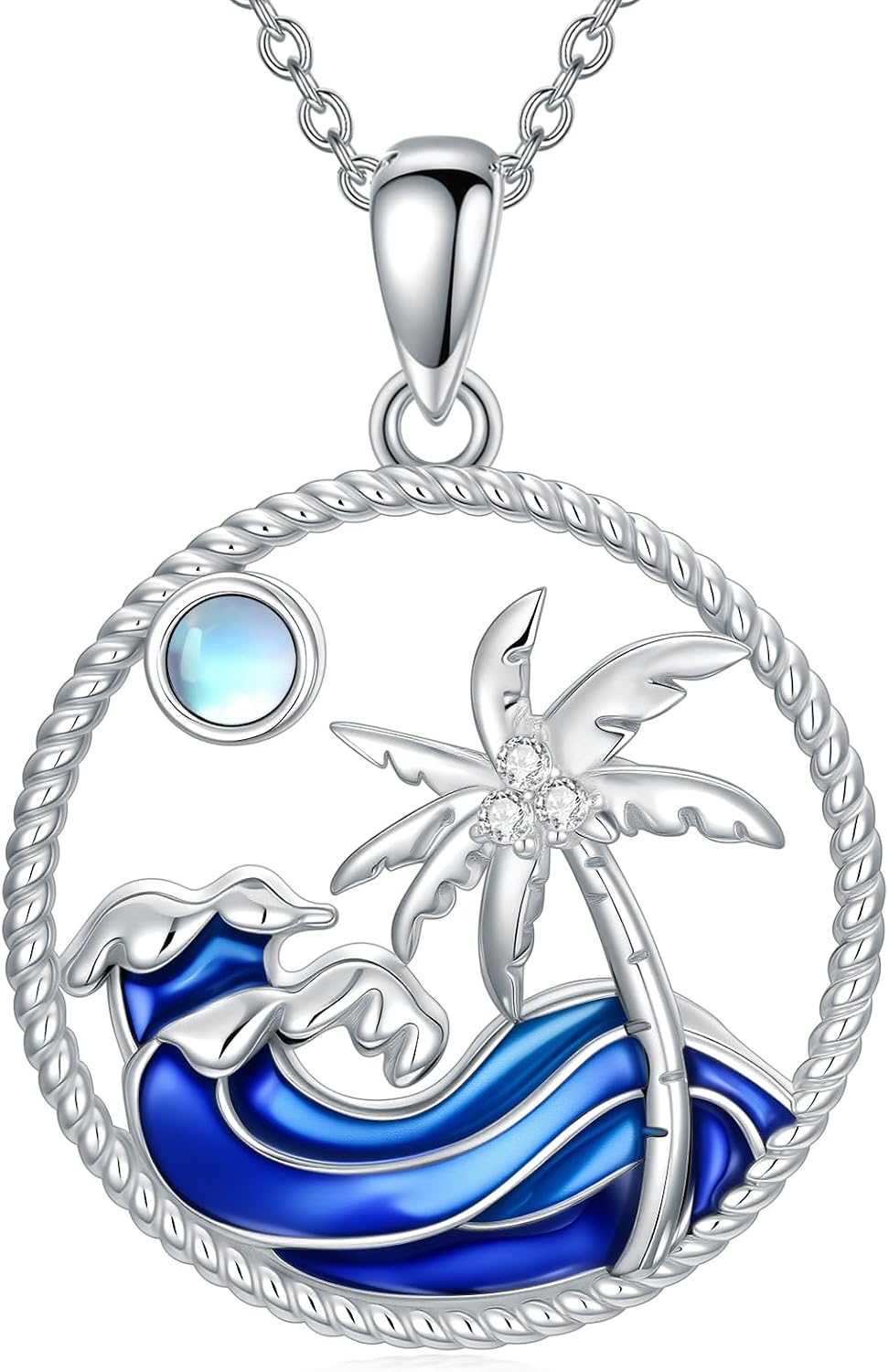 Shusukue Collar de Plata de Ley 925 para Mujer y Hombre - Collar Na...
