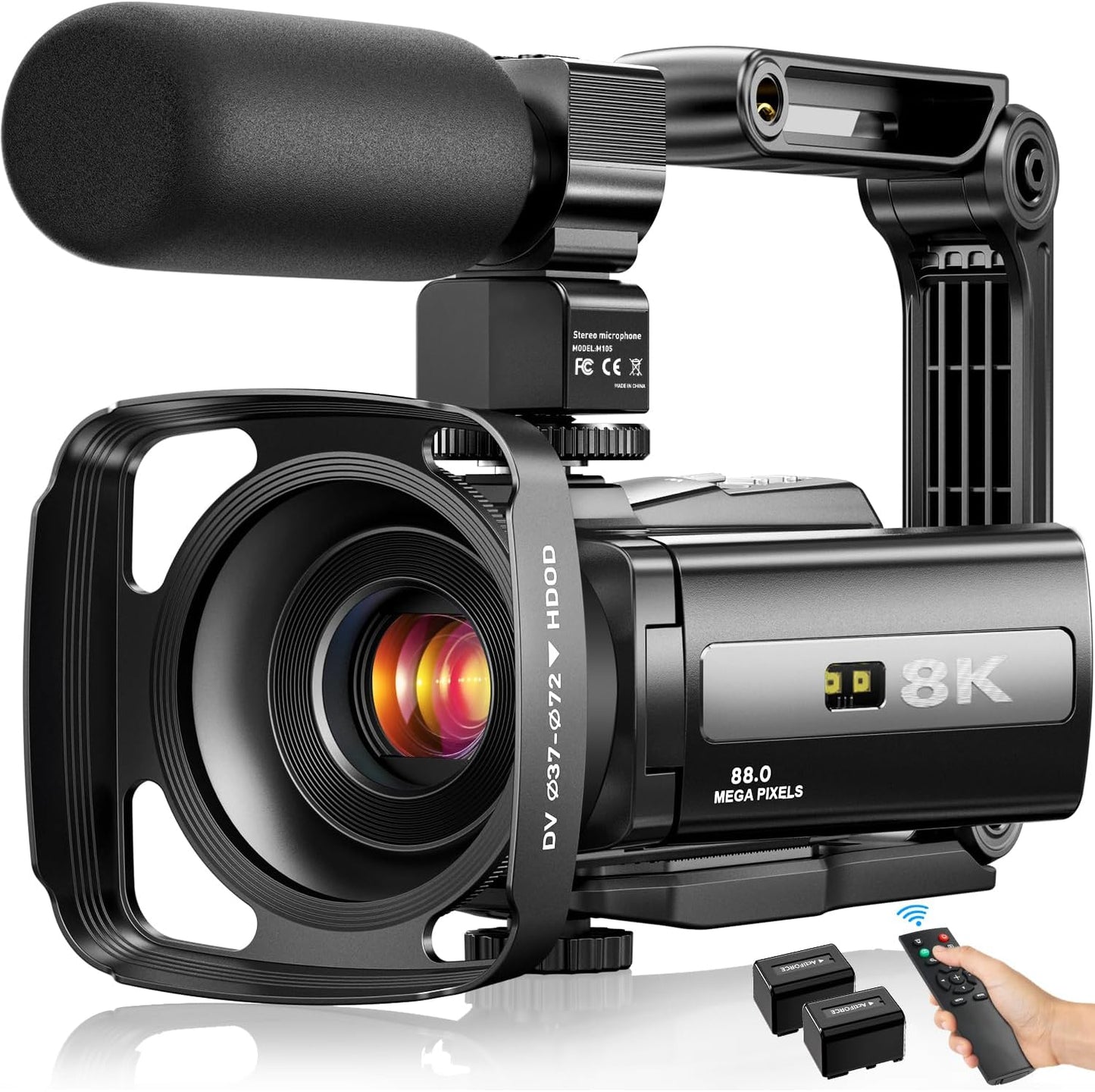 FlyFrost Cámara de video 8K 88MP UHD WiFi Vlogging Cámaras para You...