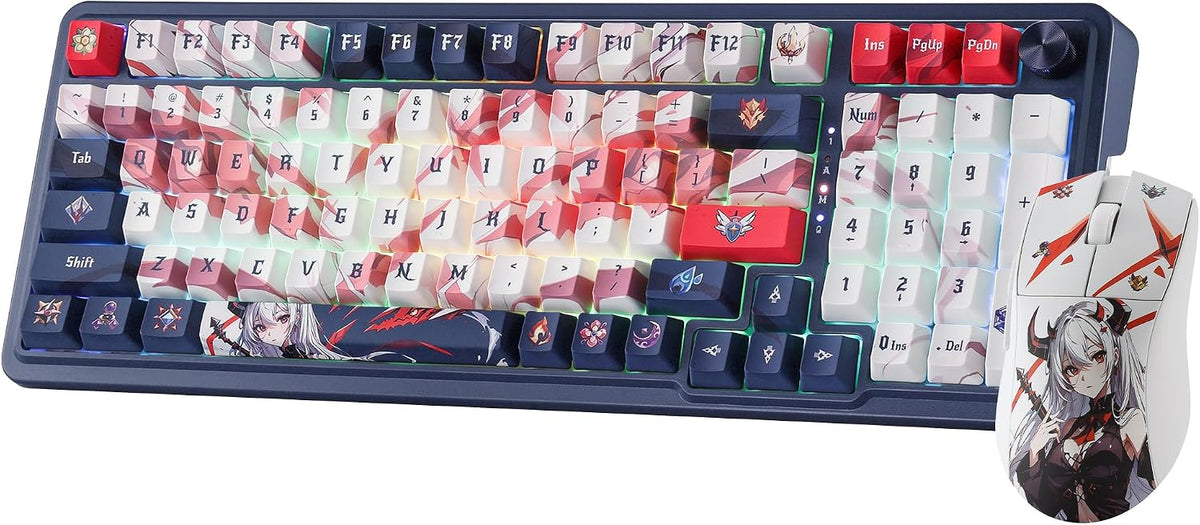 Redragon Eisa - Combo de teclado y mouse anime, K686 PRO SE de 98 t...