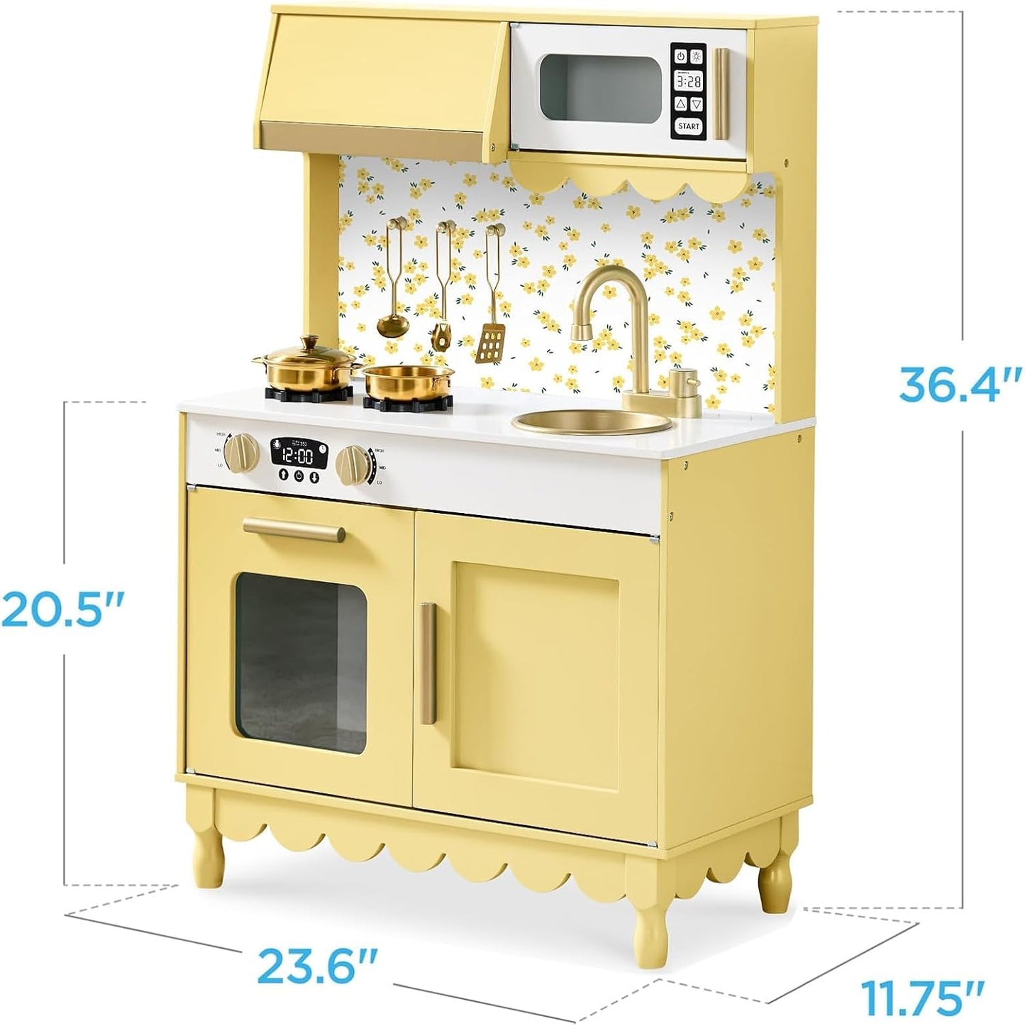 Best Choice Products Juego de cocina para niños pequeños, casa de c...
