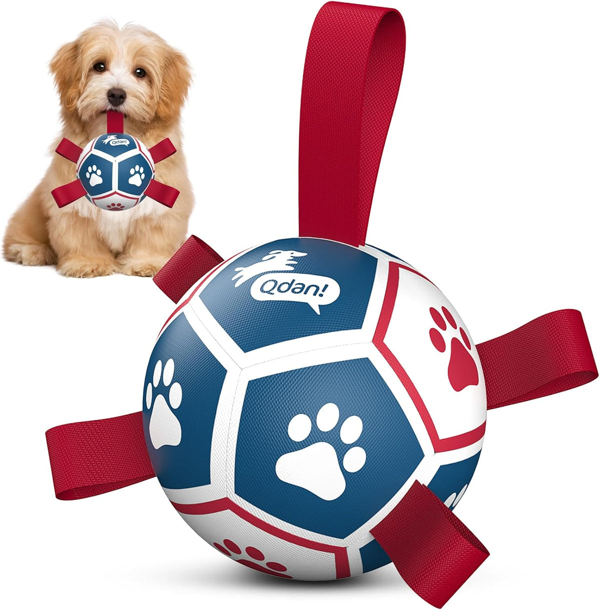 QDAN Juguetes para perros pequeños, juguetes para interiores y exte...