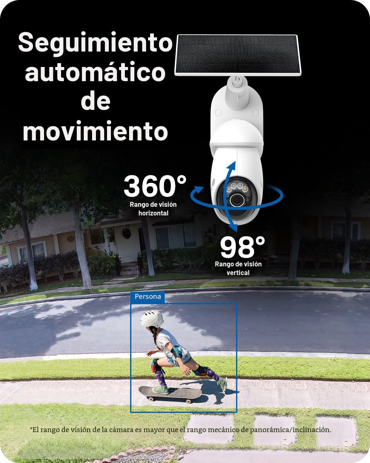 Tapo Cámara de seguridad inalámbrica al aire libre de la pan\/de la...