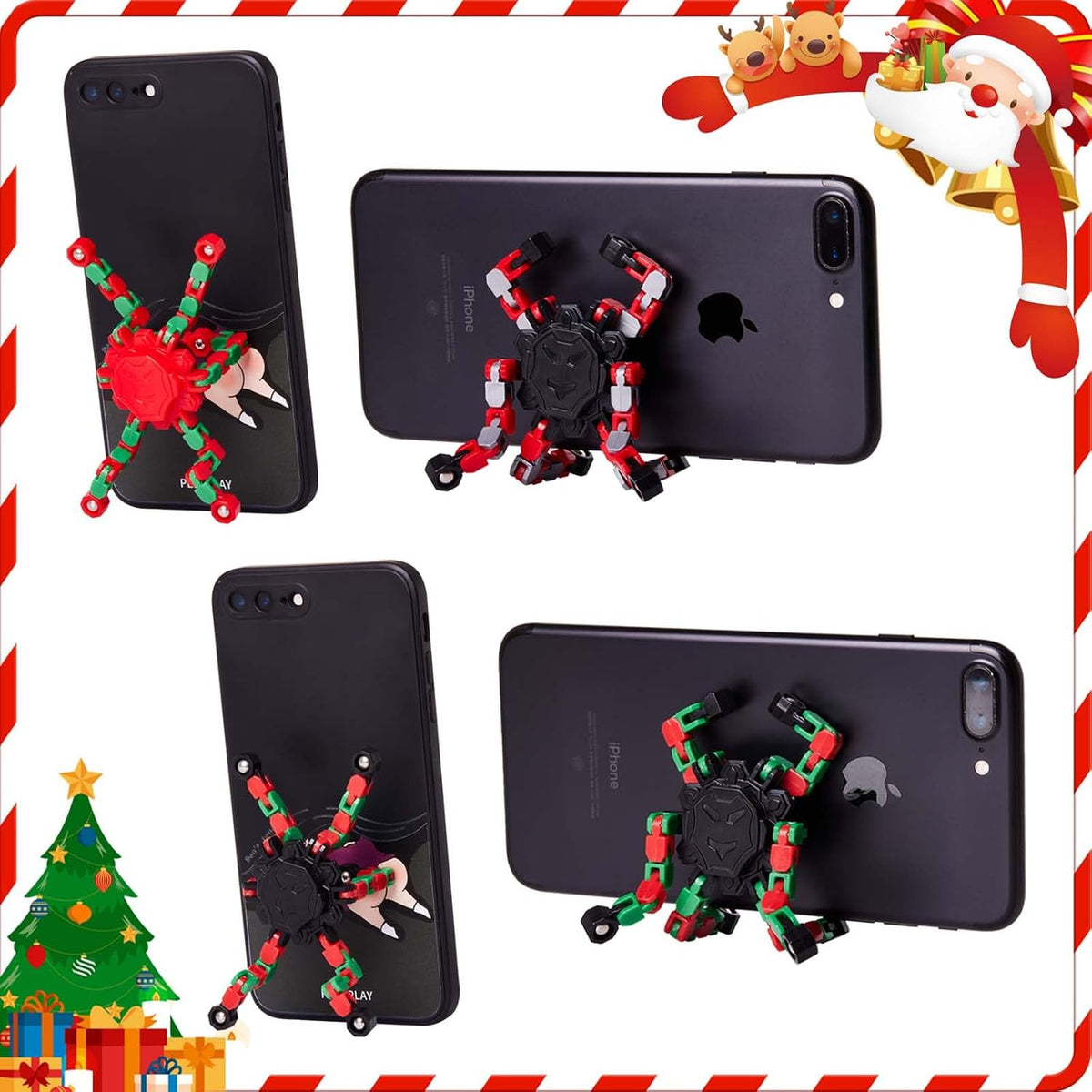 Gokeey Juguetes Fidget de Navidad Transformables Spinners Fidget pa...