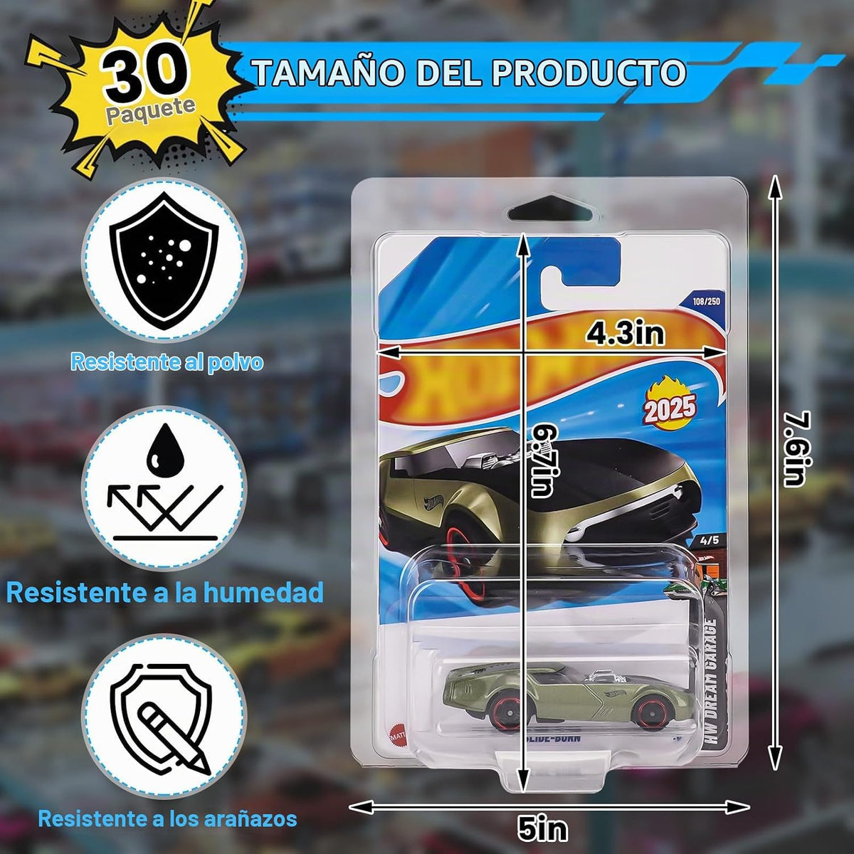 Paquete de 30 fundas protectoras transparentes para almacenamiento...