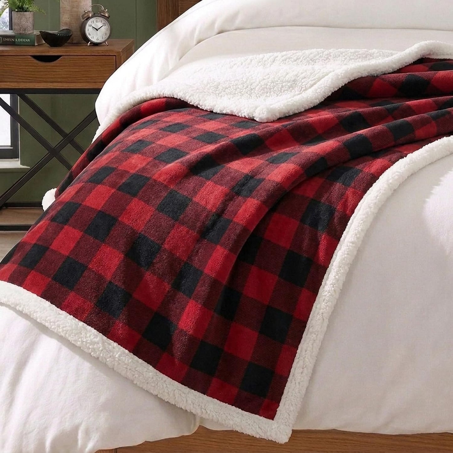 Eddie Bauer - Manta decorativa, supersuave y reversible, ropa de ca...