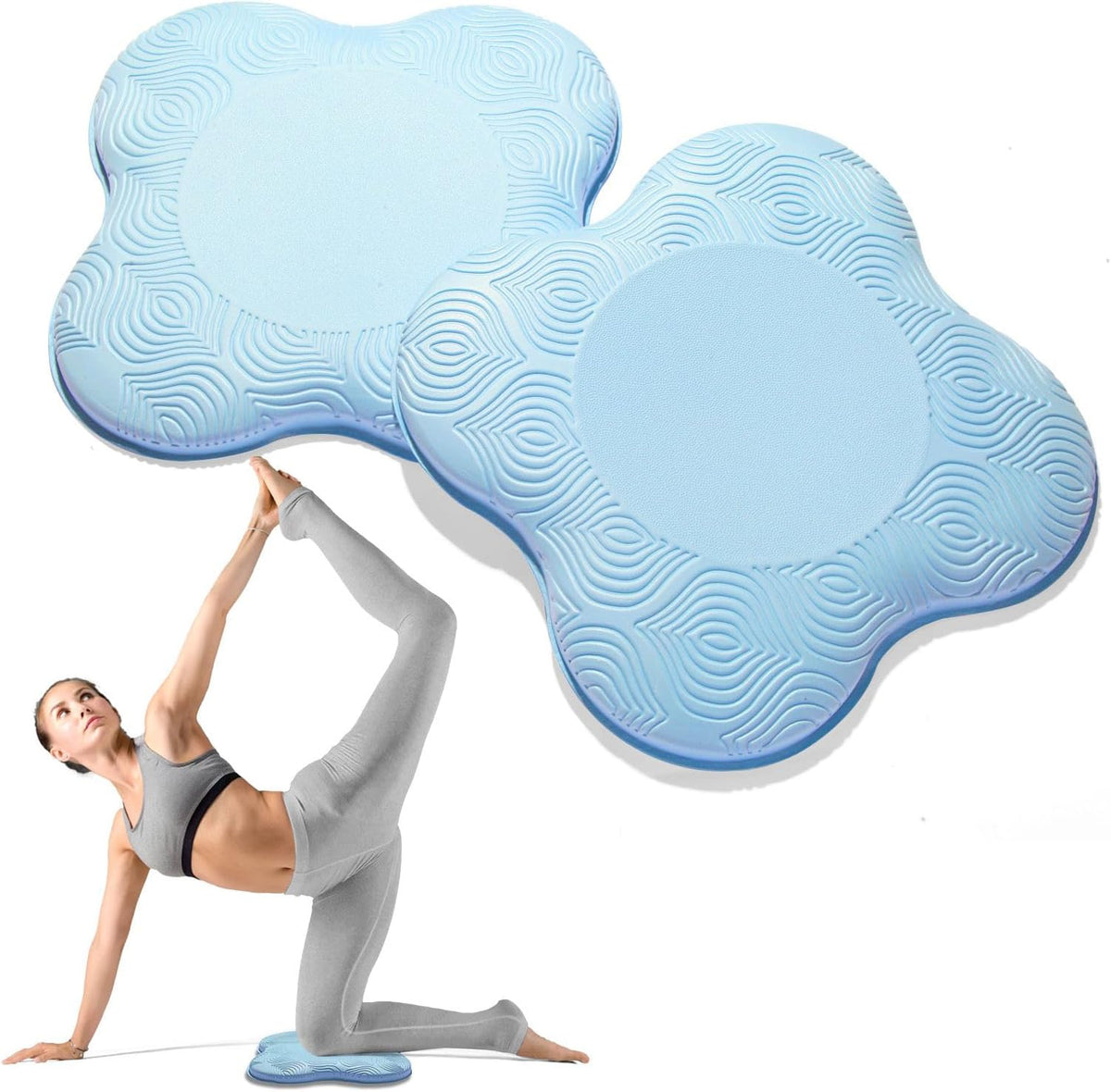 MBKHFLL Paquete de 2 Cojines de Yoga para Rodillas y Codos - Espuma...
