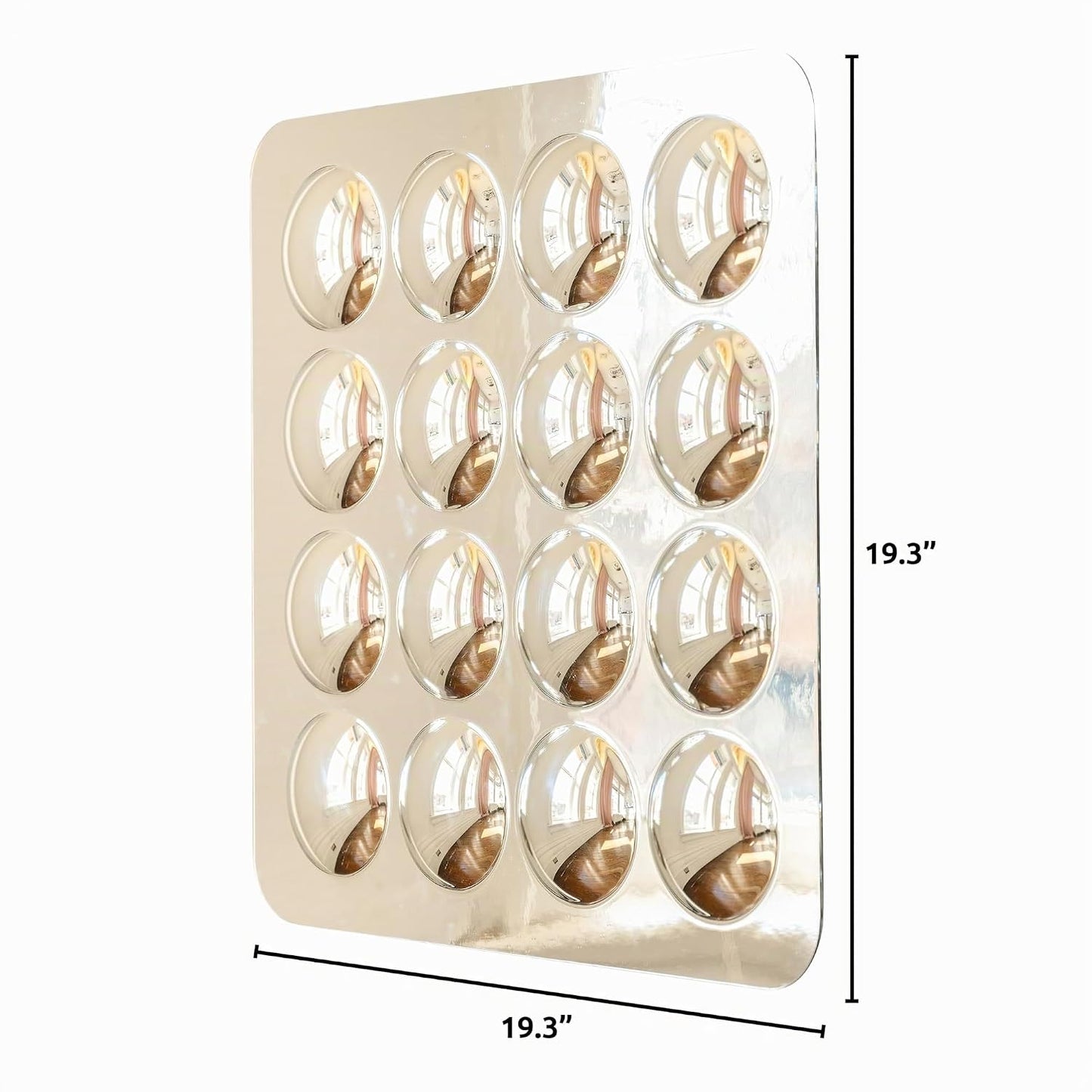 SPARK &amp; WOW Espejo sensorial de pared para niños pequeños, gran...