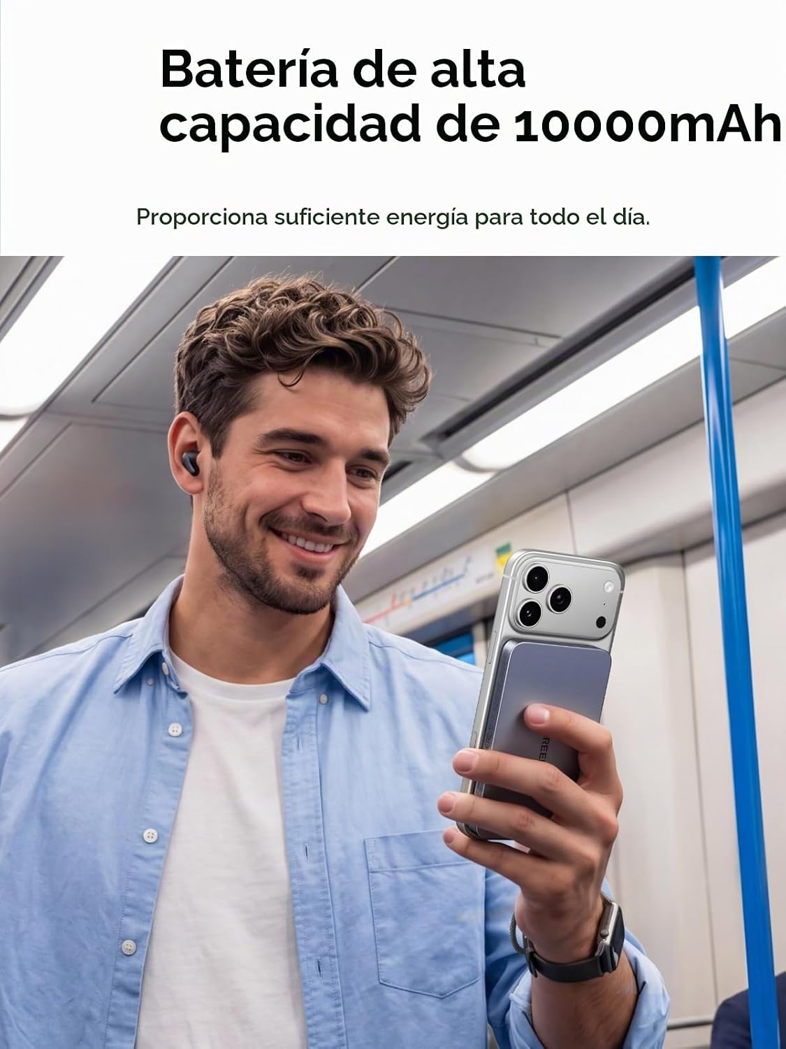 UGREEN Magflow Air Qi2 - Banco de energía magnético de 10000 mAh, c...