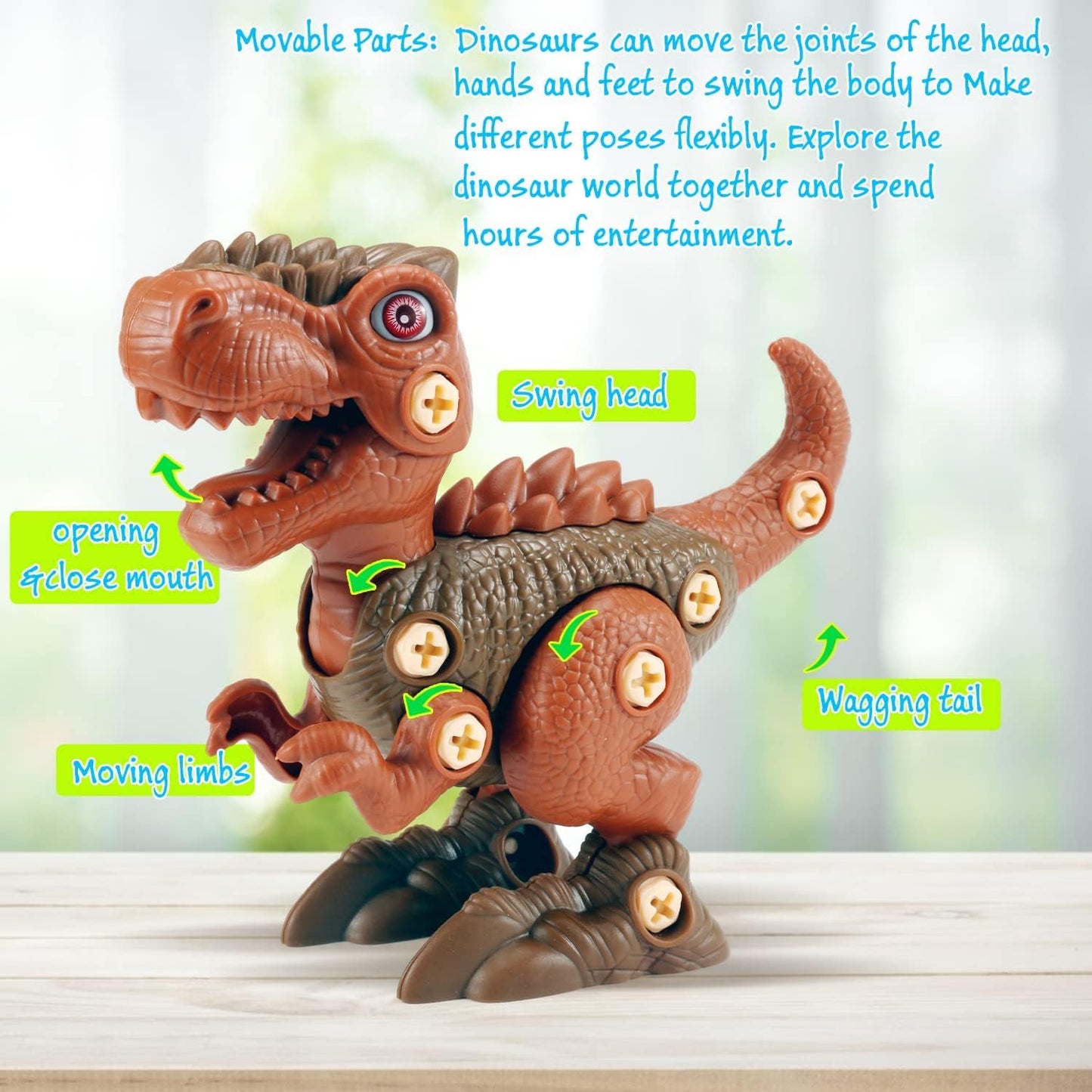 Juguetes de dinosaurio FREE TO FLY Regalos para niños de 3, 4, 5, 6...