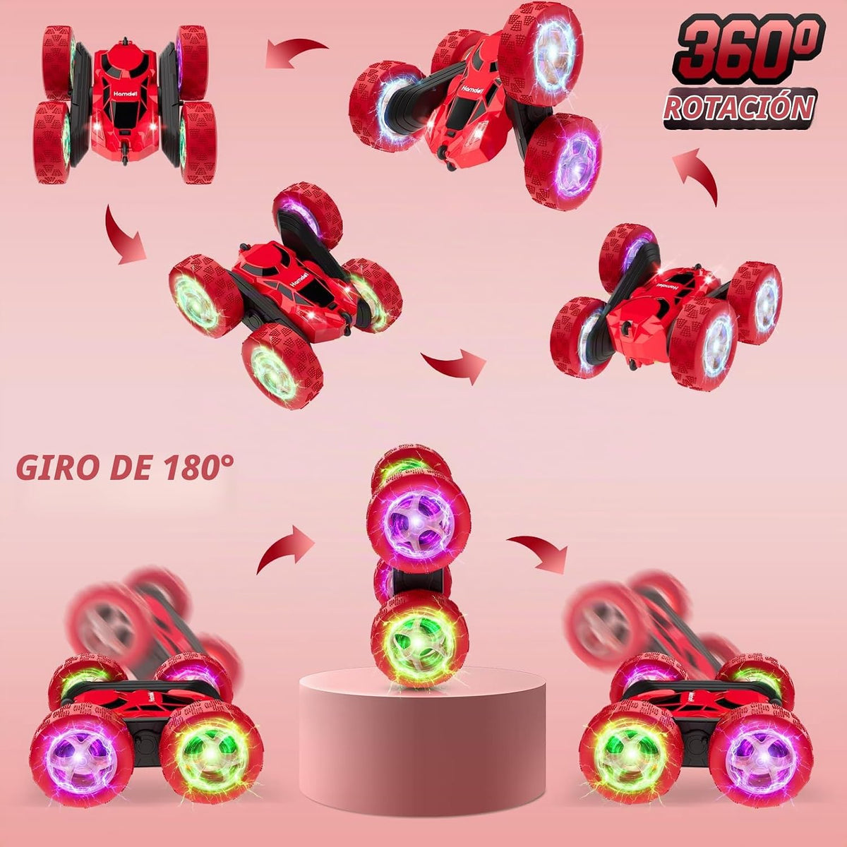 Hamdol Auto de control remoto para niños de 6 a 12 años, auto de ac...