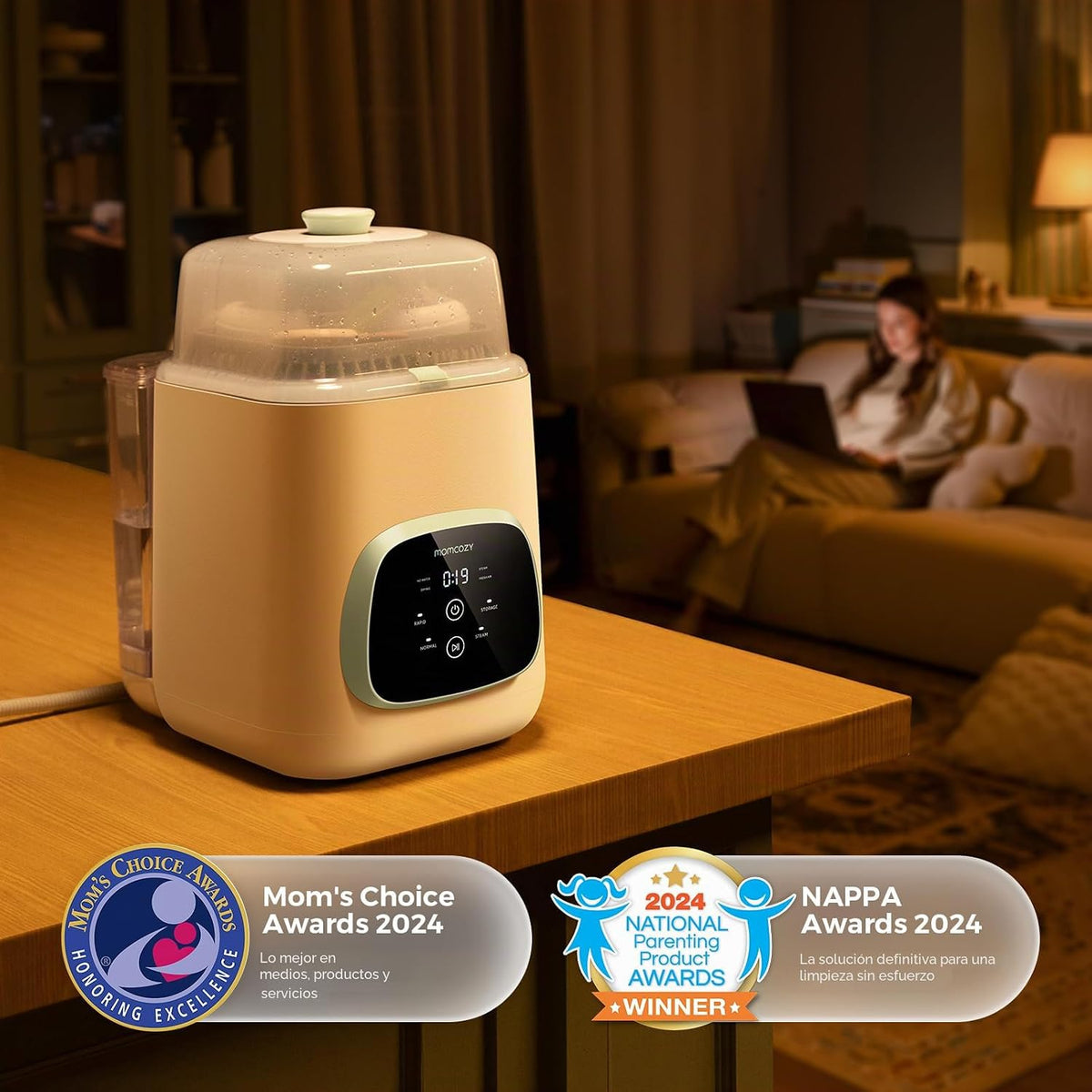 Momcozy KleanPal Pro - Lavadora, esterilizadora y secadora todo en...