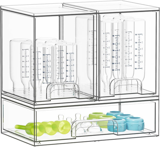 SpaceAid Organizador de almacenamiento de botellas para bebé, conte...