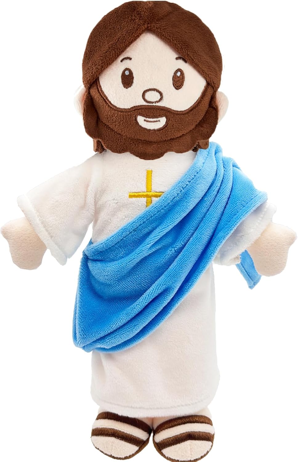 BOKUFLY Muñeco de peluche de Jesús, juguete de peluche relleno cris...