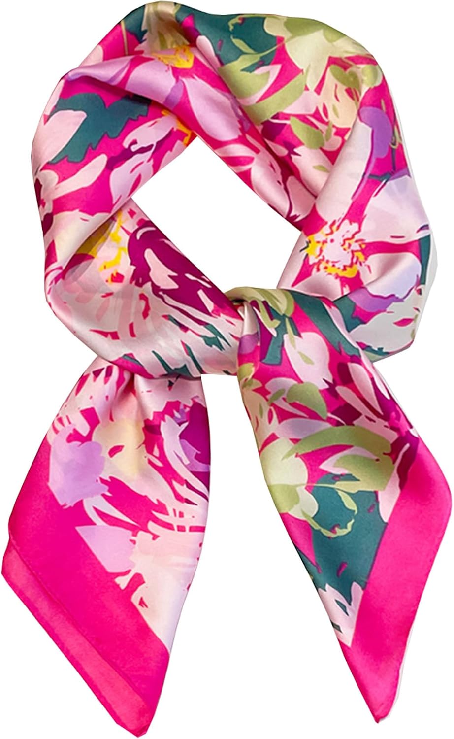 Pañuelo bandana de satén para mujeres, bufandas sedosas para el cab...
