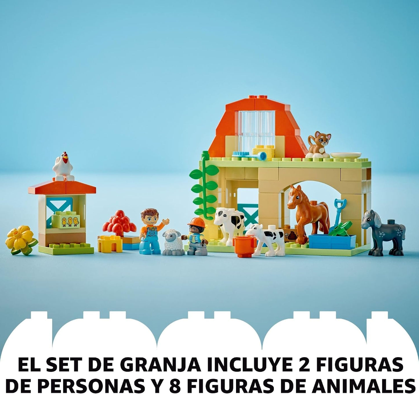 LEGO DUPLO Town Caring for Animals at The Farm Building Toys Playse...