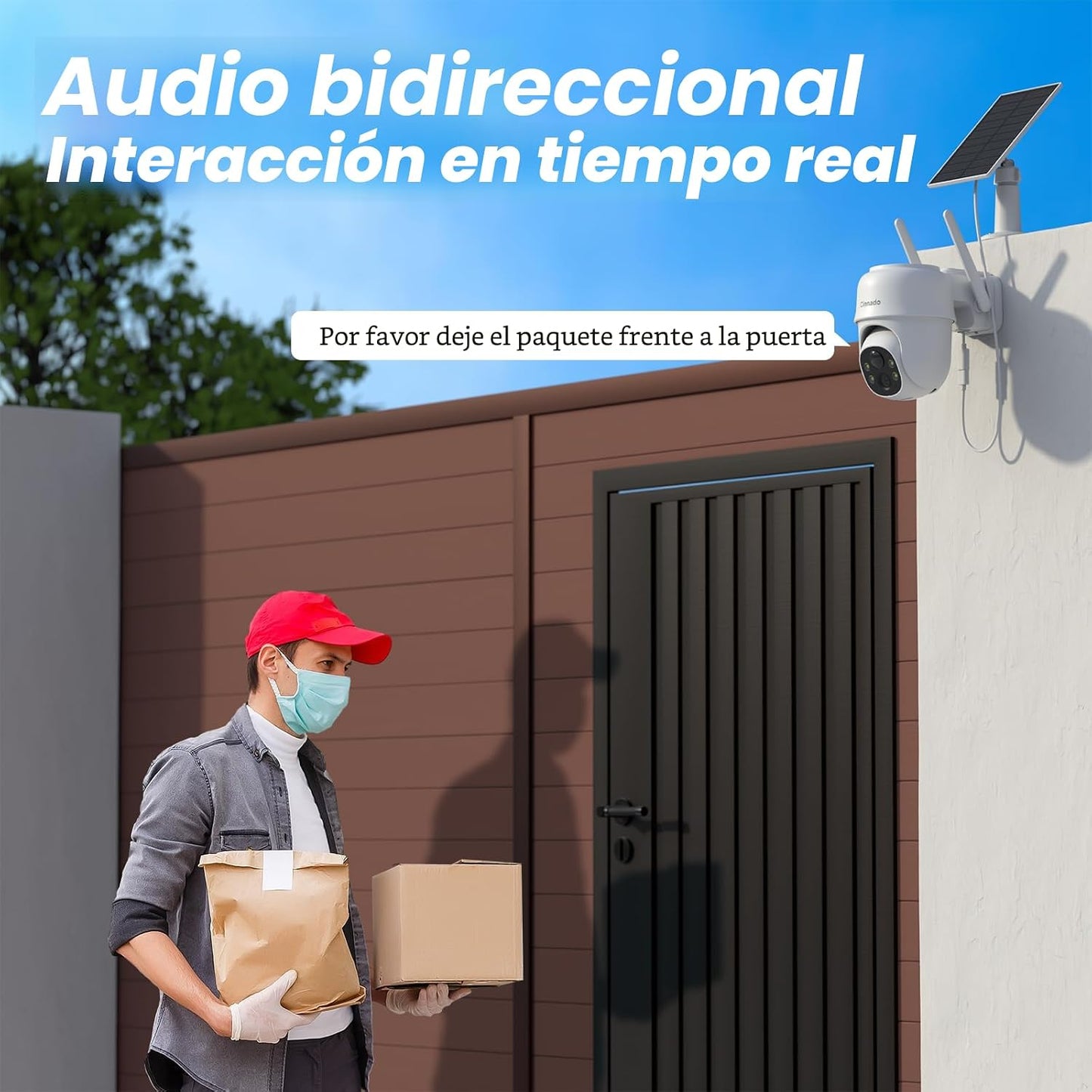 Cinnado Cámaras 2K para seguridad en el hogar, cámara inalámbrica W...