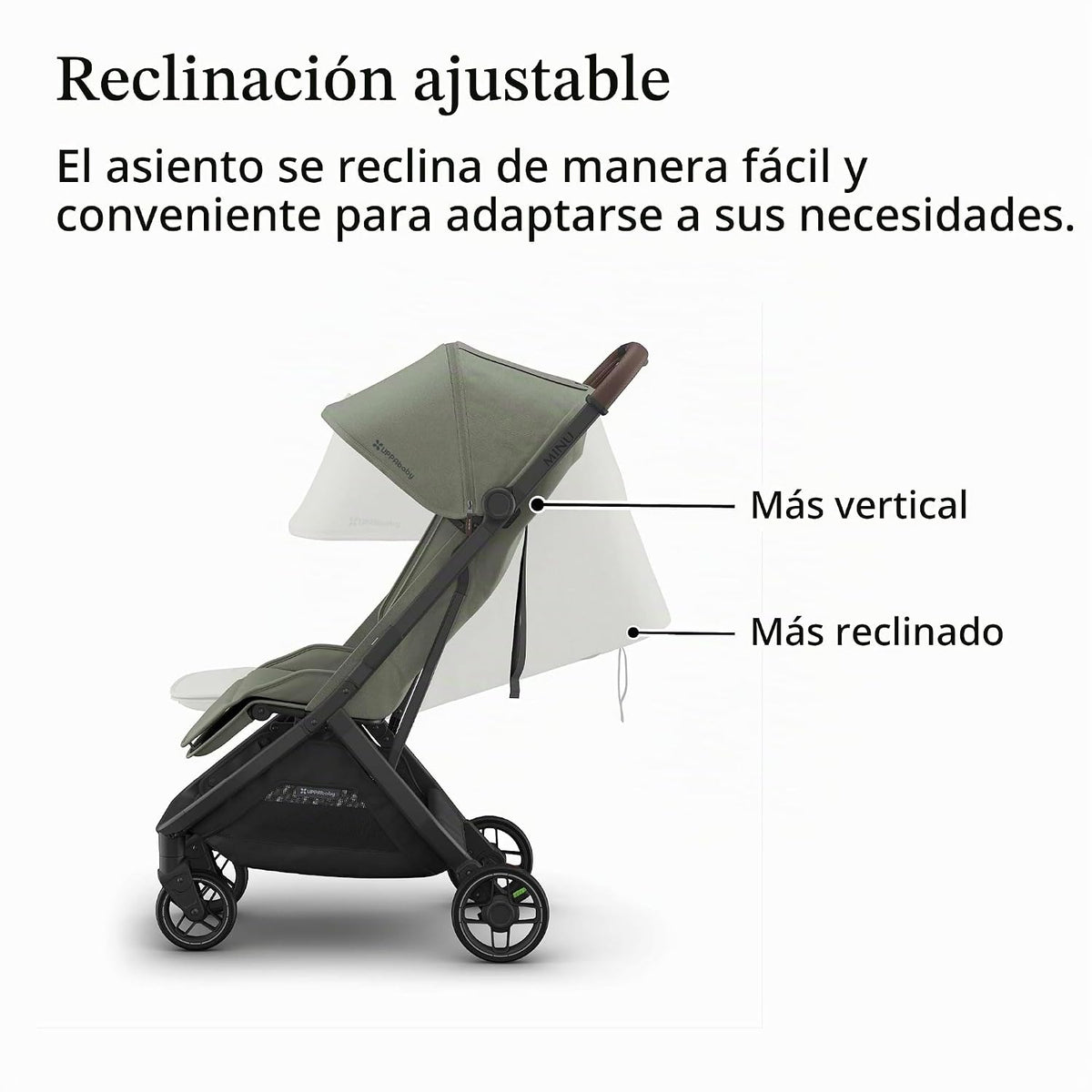 UPPAbaby Minu V3 Cochecito de viaje | Diseño ligero + compacto | Pl...
