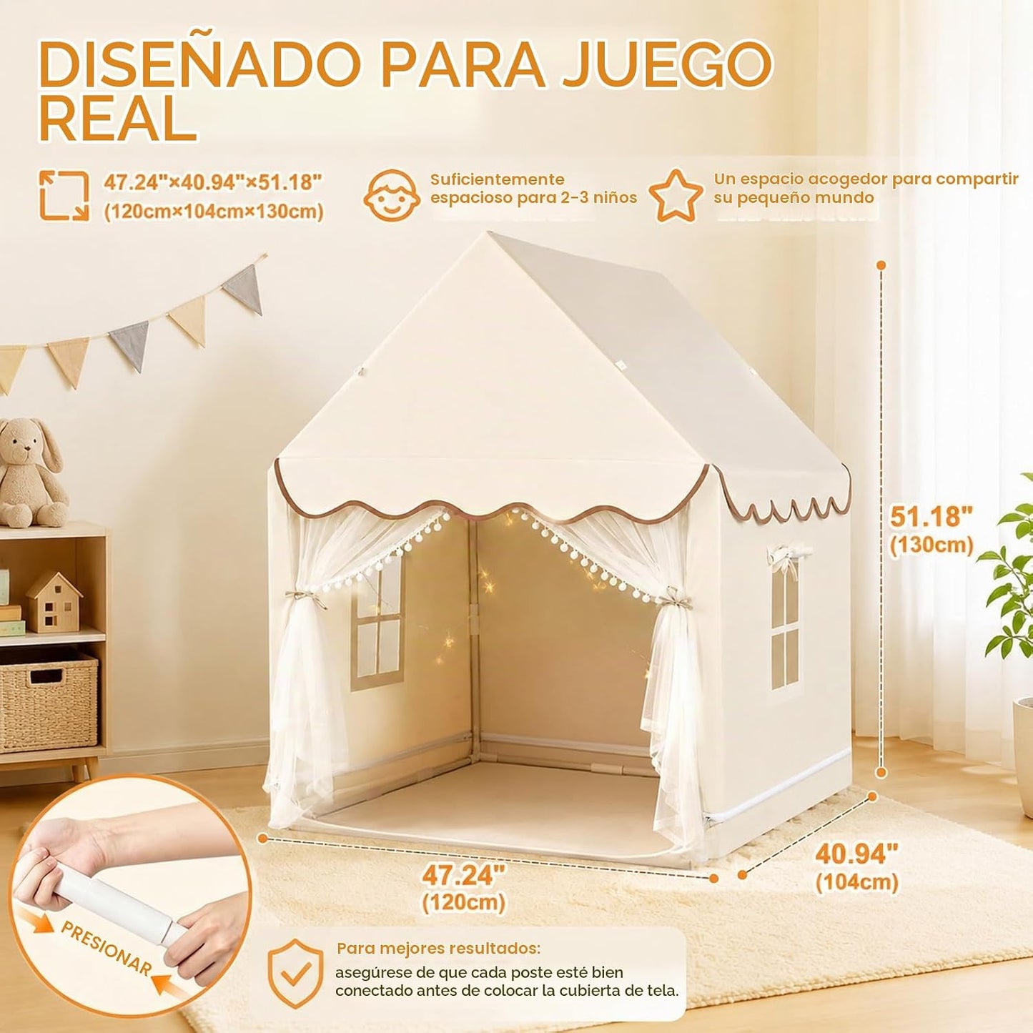 Tienda de juegos para niños Casa de juegos interior, tienda de camp...
