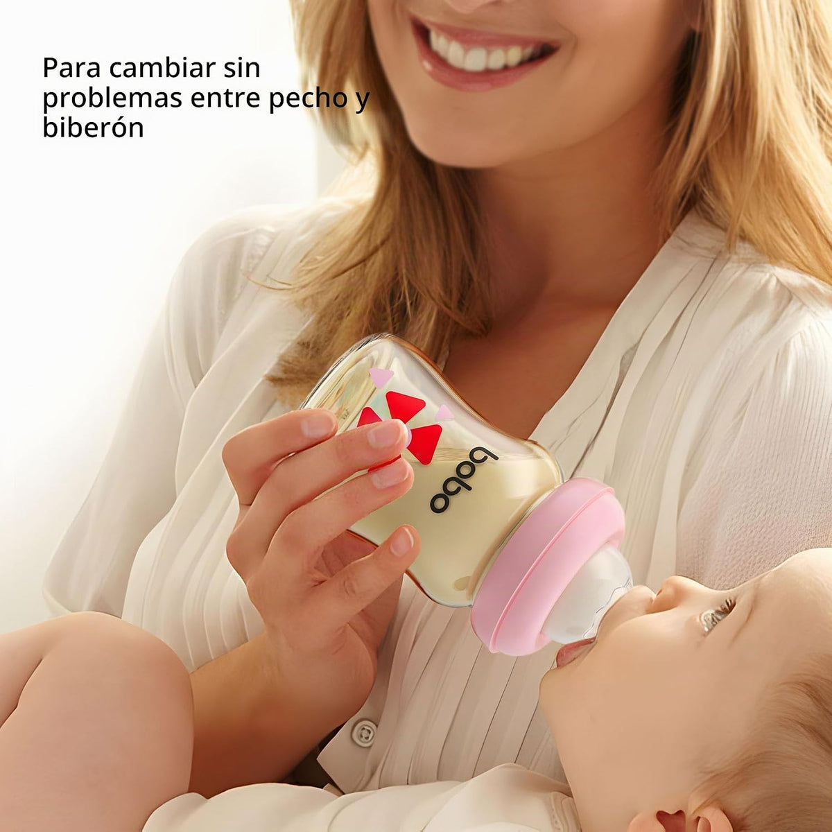 YOHKOH PPSU - Biberón de cuello ancho, biberón anticólicos para rec...