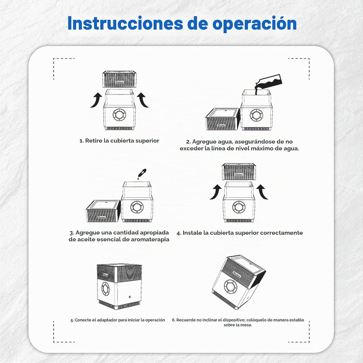 Goldtech Combo de purificador de aire y humidificador para dormitor...