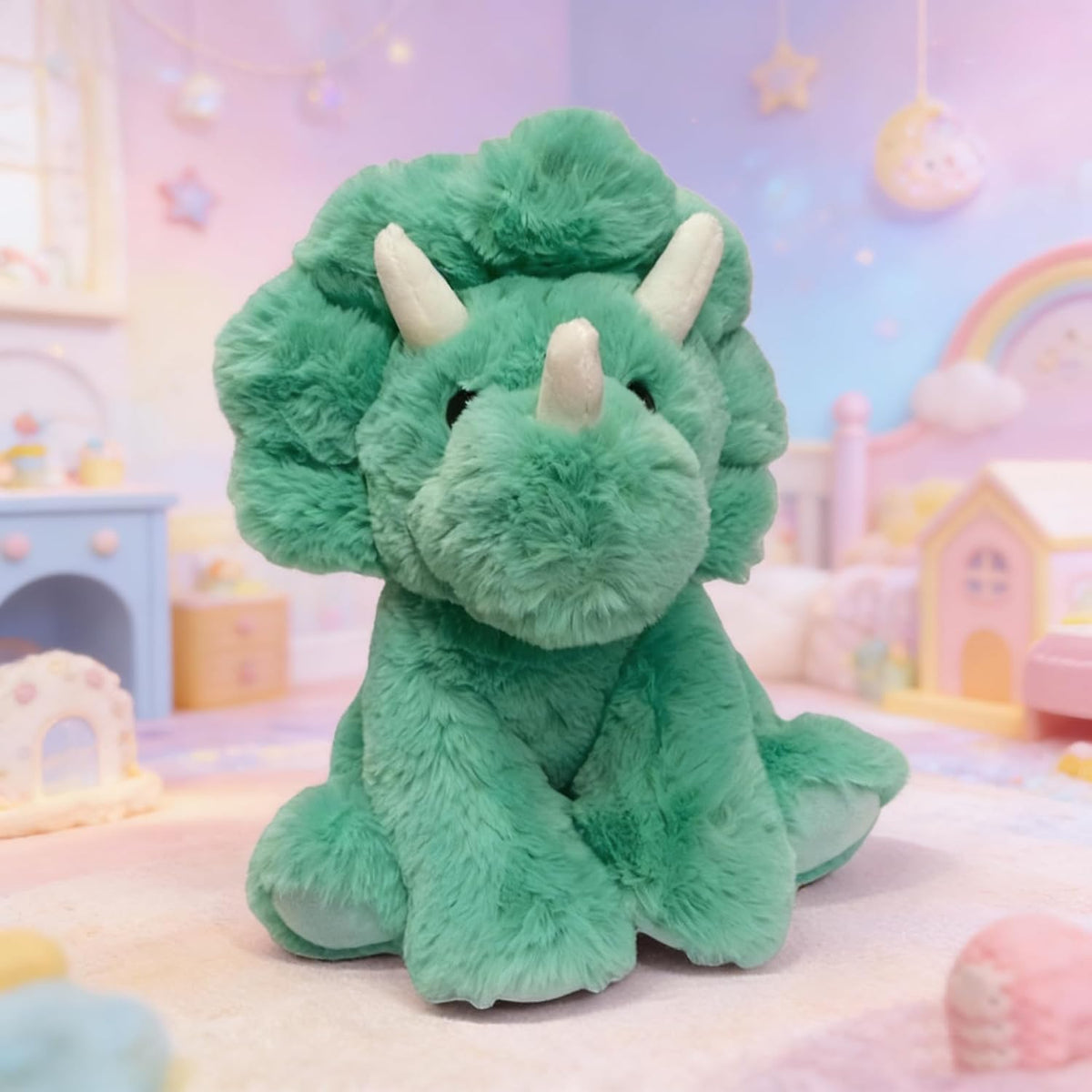 YUKOUQIAN Triceratops - Lindo muñeco de peluche de 8 pulgadas para...