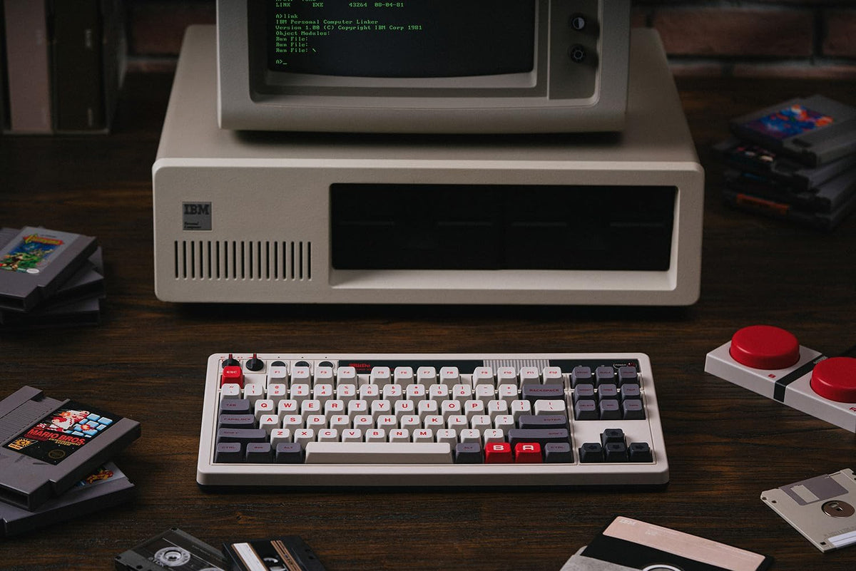 Teclado mecánico retro 8Bitdo, teclado para juegos Bluetooth\/2.4G\...