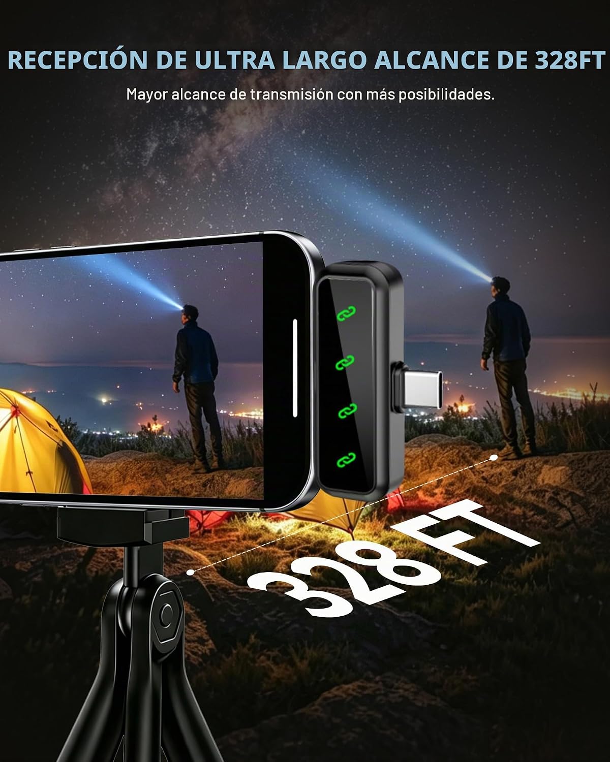 Ominoral Paquete de 4 mini micrófonos Lavalier para iPhone, iPad An...