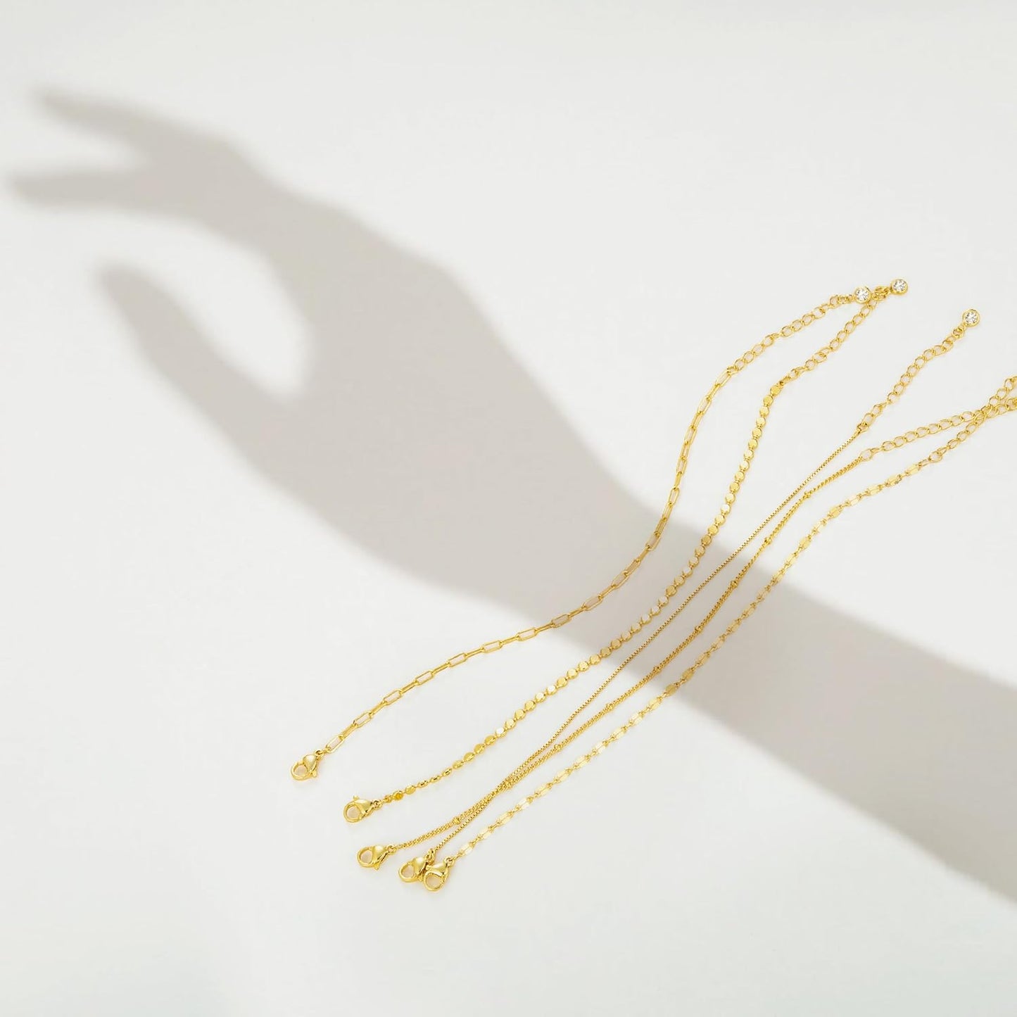 Pulseras de oro simples y delicadas para mujer, juego de pulseras d...