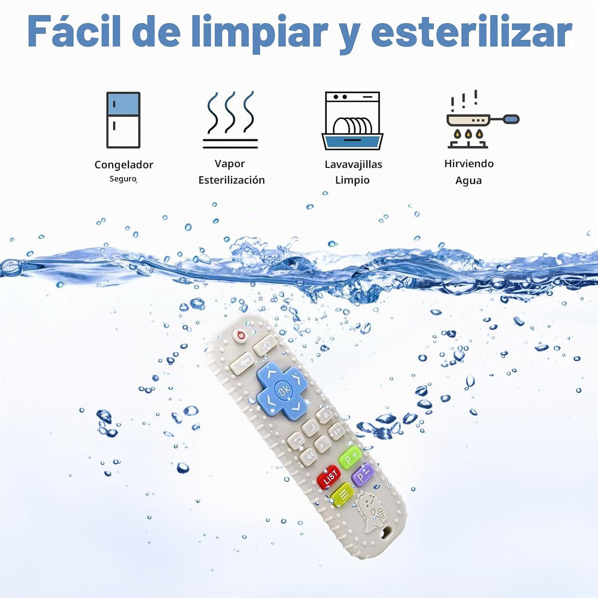 Mordedores para aliviar la dentición, juguetes para bebés de 3 a 6...