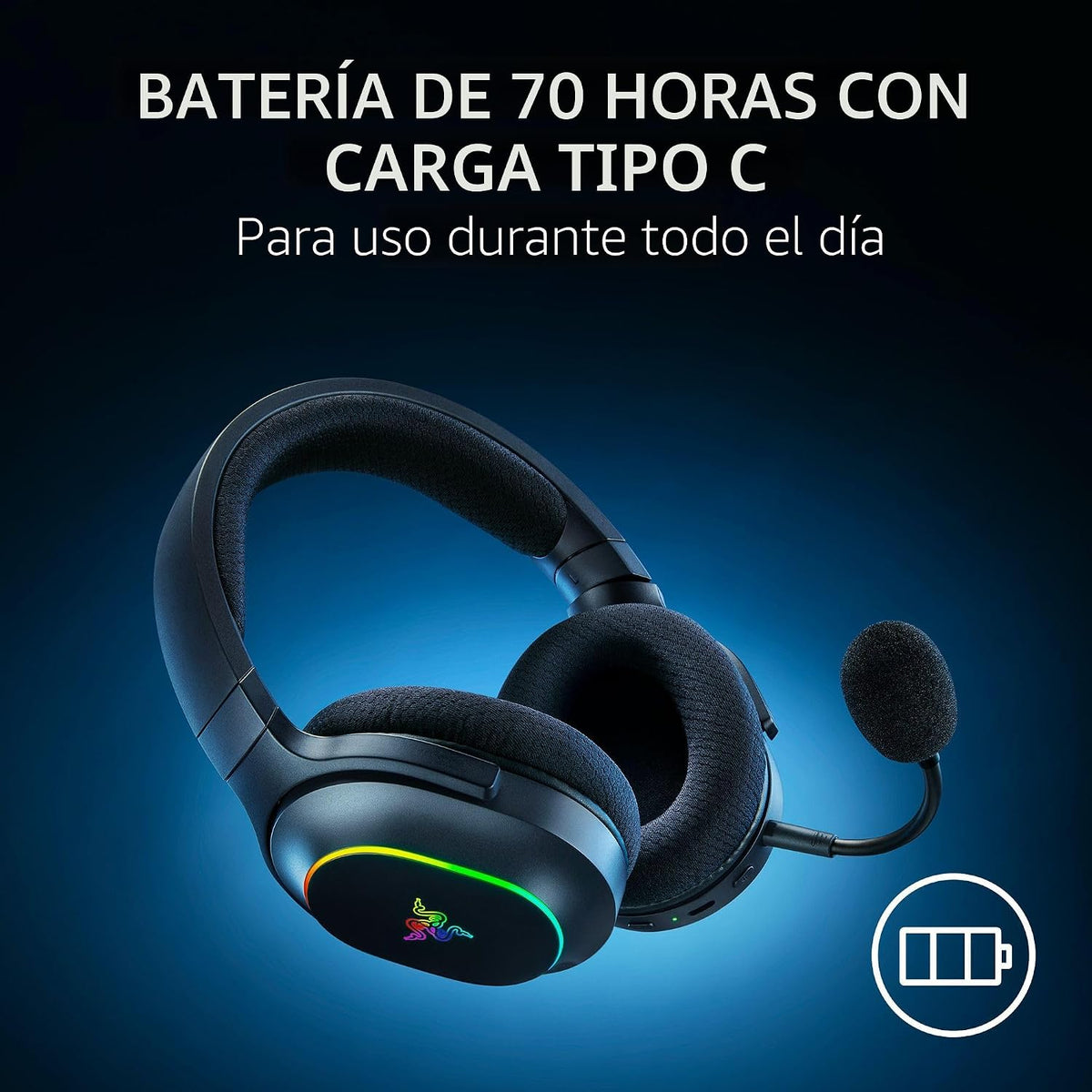 Razer Barracuda X Chroma Auriculares inalámbricos para juegos, 2.4...