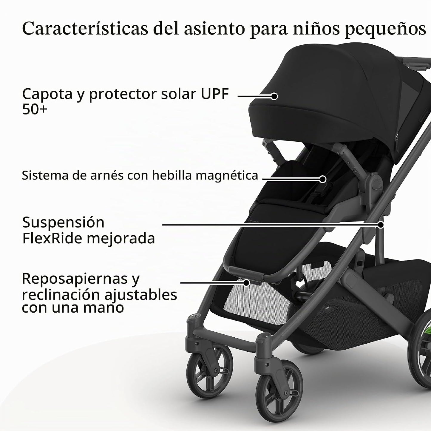 UPPAbaby Cruz V3 tamaño completo, desde el nacimiento, compatible c...