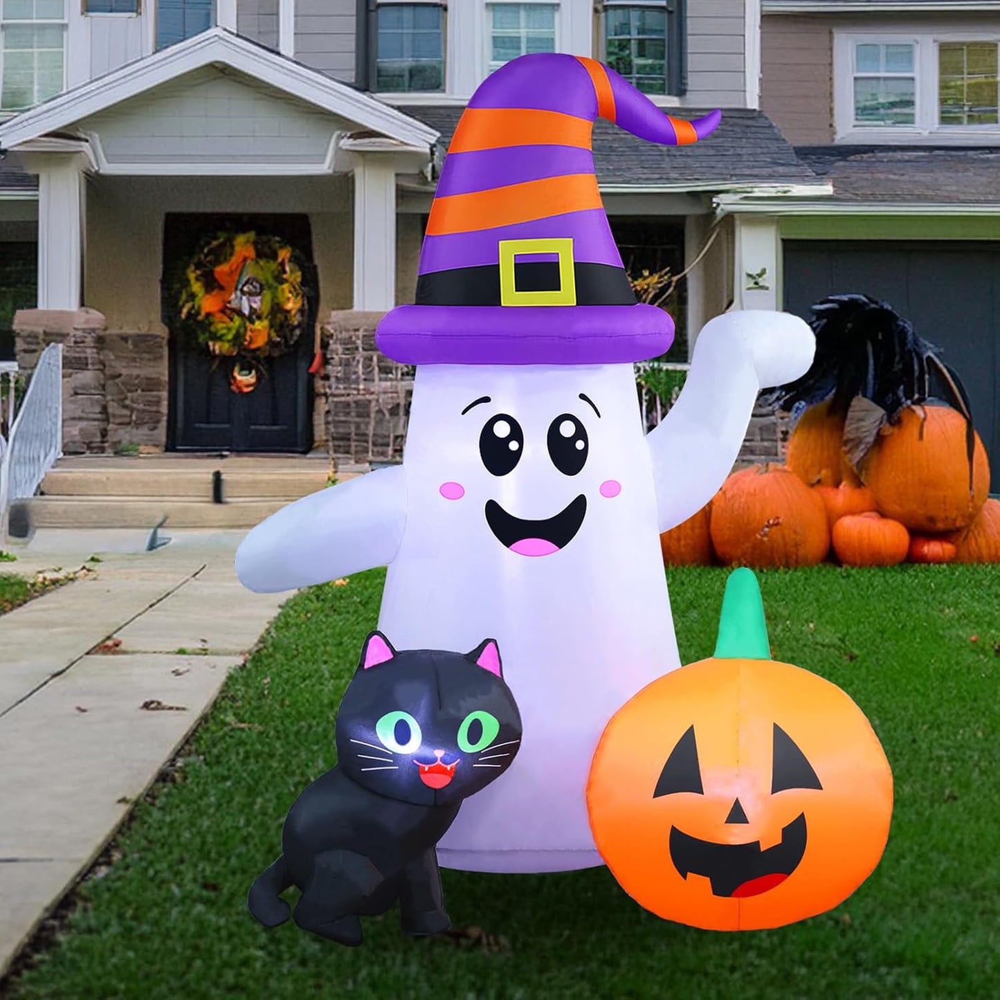 Inflables de Halloween de 5 pies, bonitas decoraciones de Halloween...