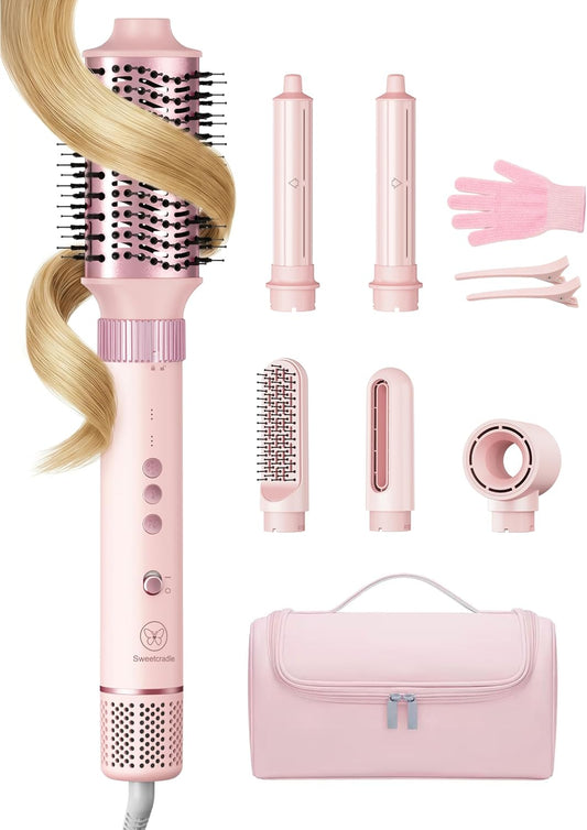 SweetCradle Estilizador de cabello 6 en 1, juego de cepillos secado...