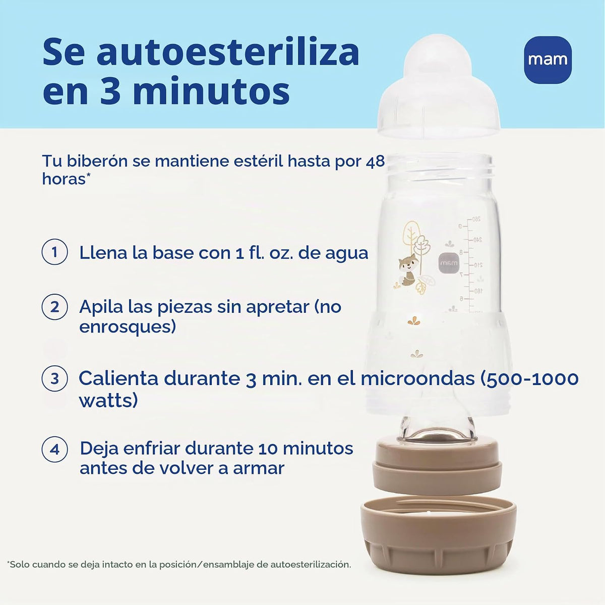 MAM Easy Start - Juego de 5 biberones y 3 chupetes anticólicos para...