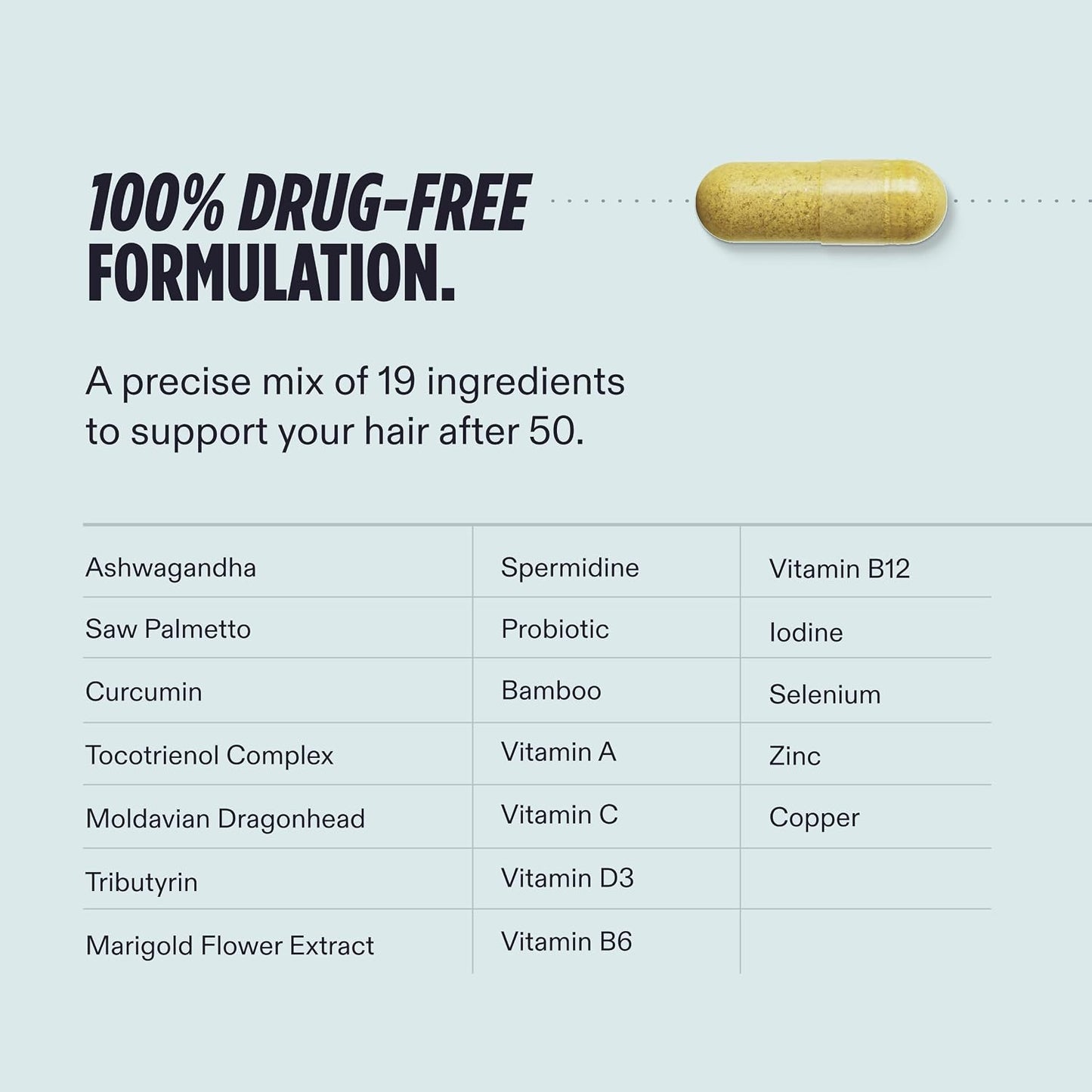 Nutrafol Men 50+ Suplementos para el crecimiento del cabello, edad...